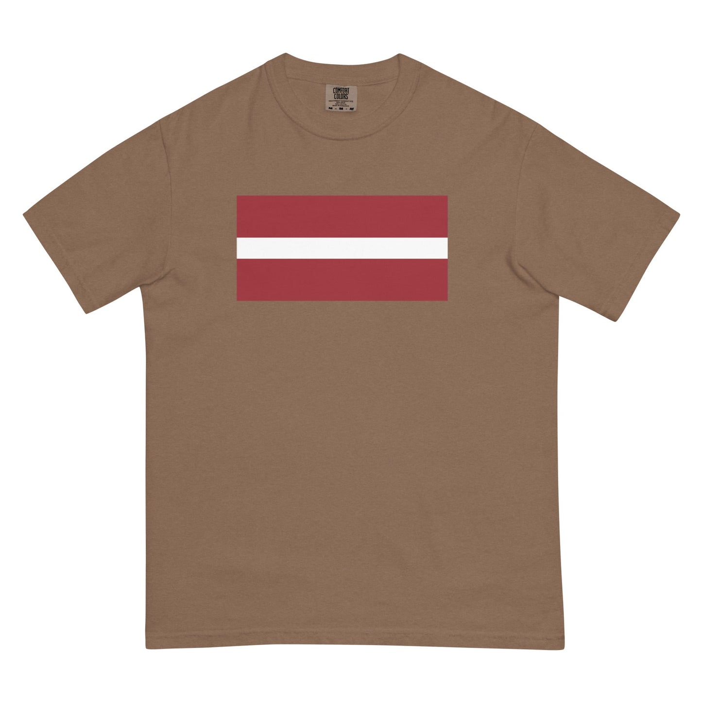 Latvia flag shirt in hemp, size small