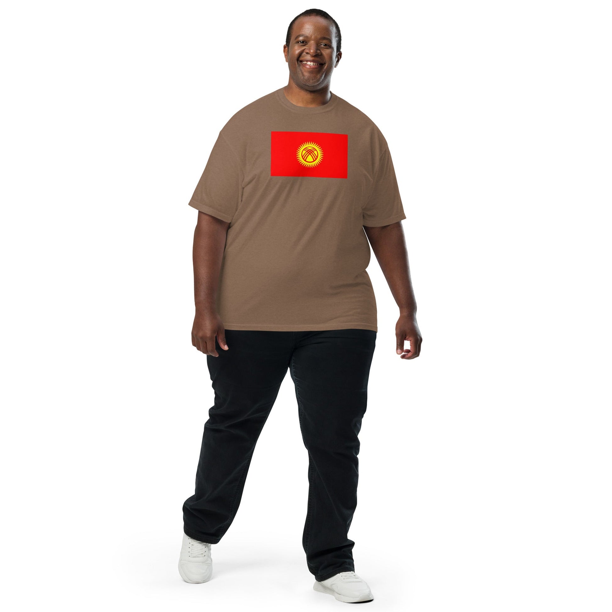 Kyrgyzstan national shirt, small, in true navy