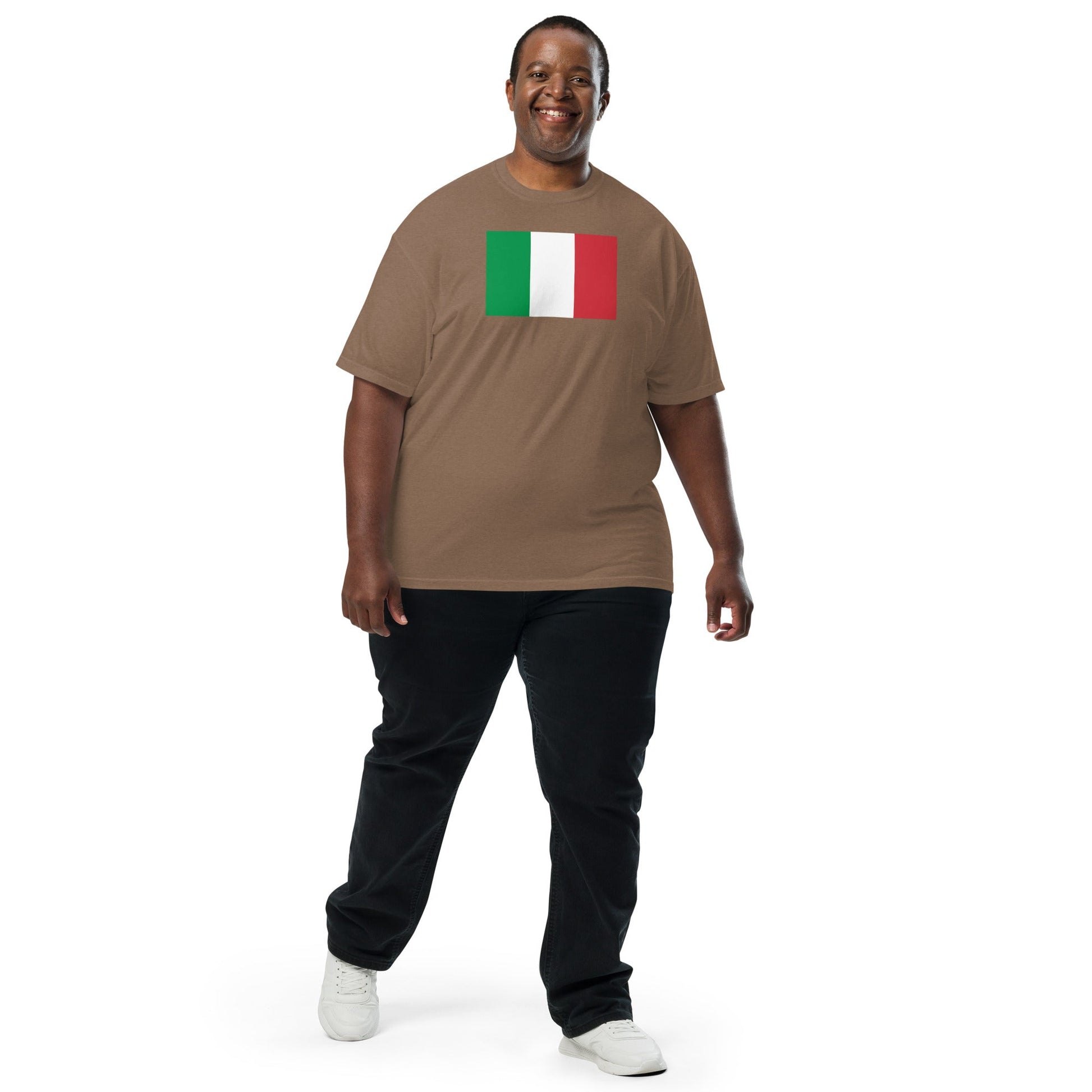 Italy pride shirt in black – unisex, large