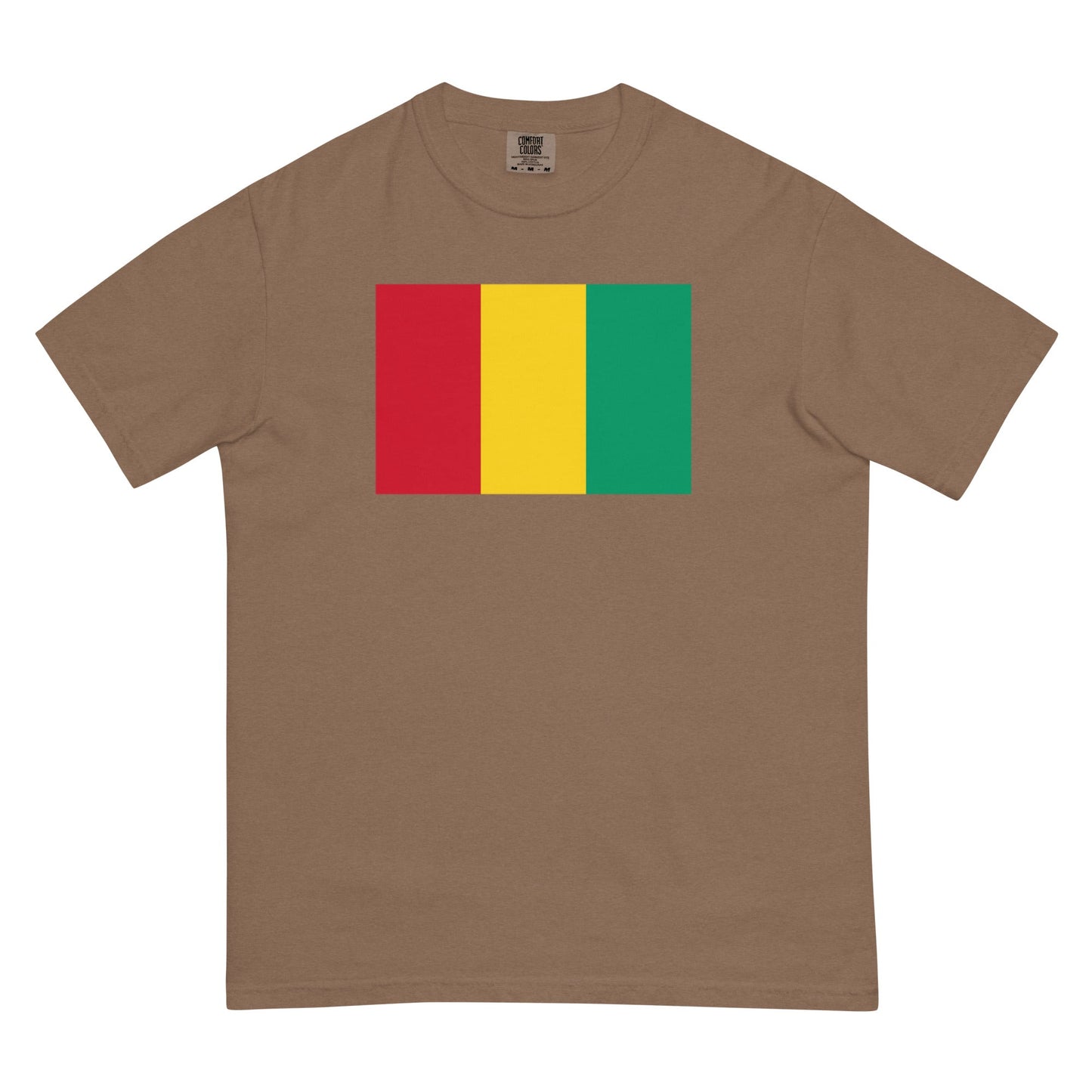 Flag tee representing Guinea in crimson, extra large