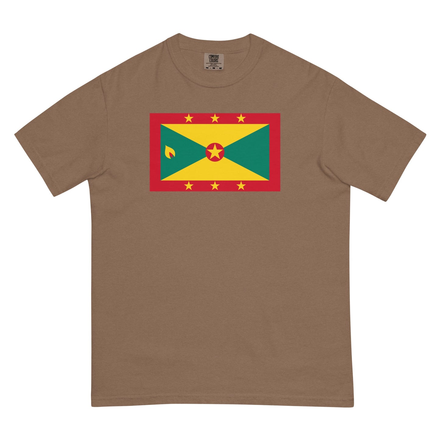 berry shirt with Grenada flag design, small