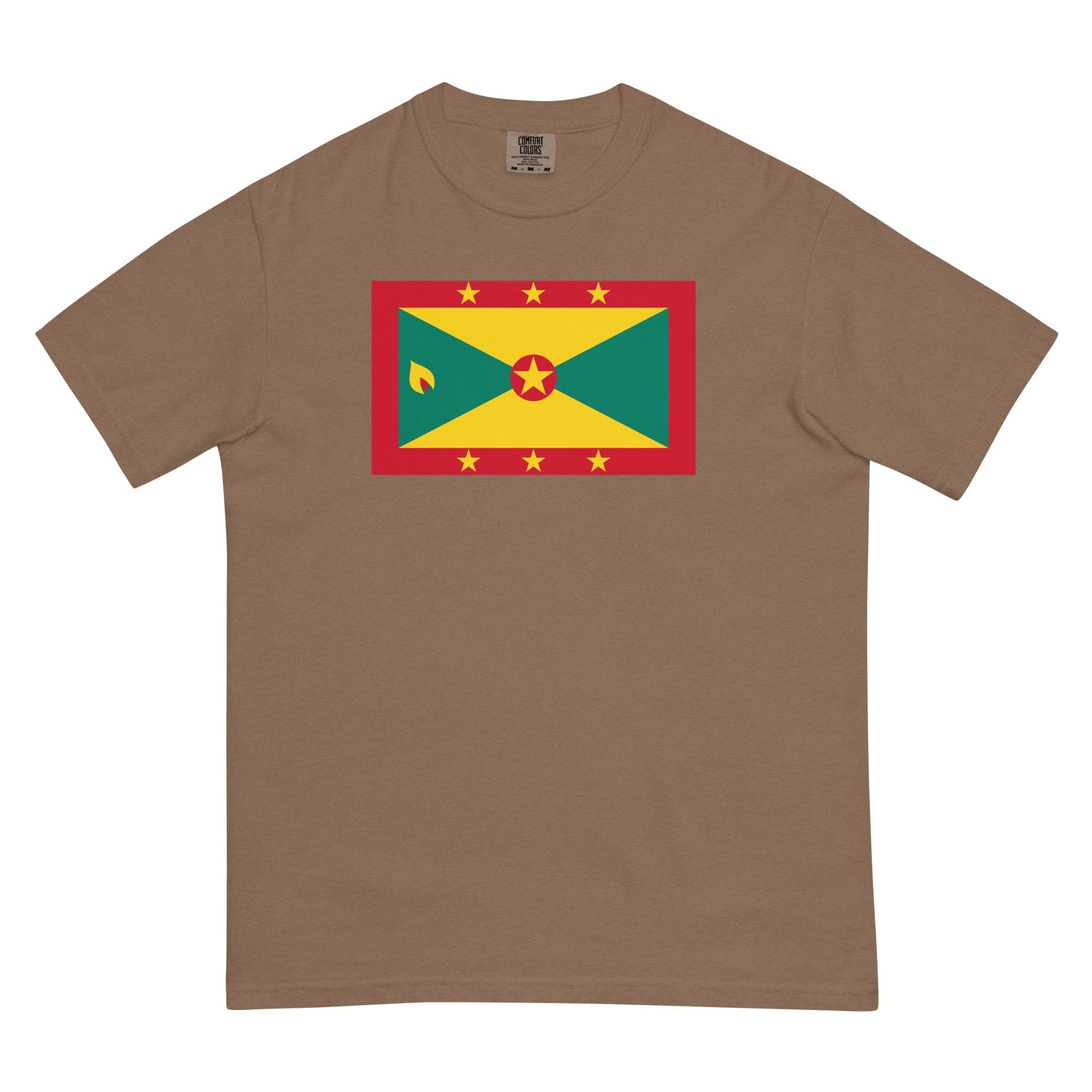 berry shirt with Grenada flag design, small