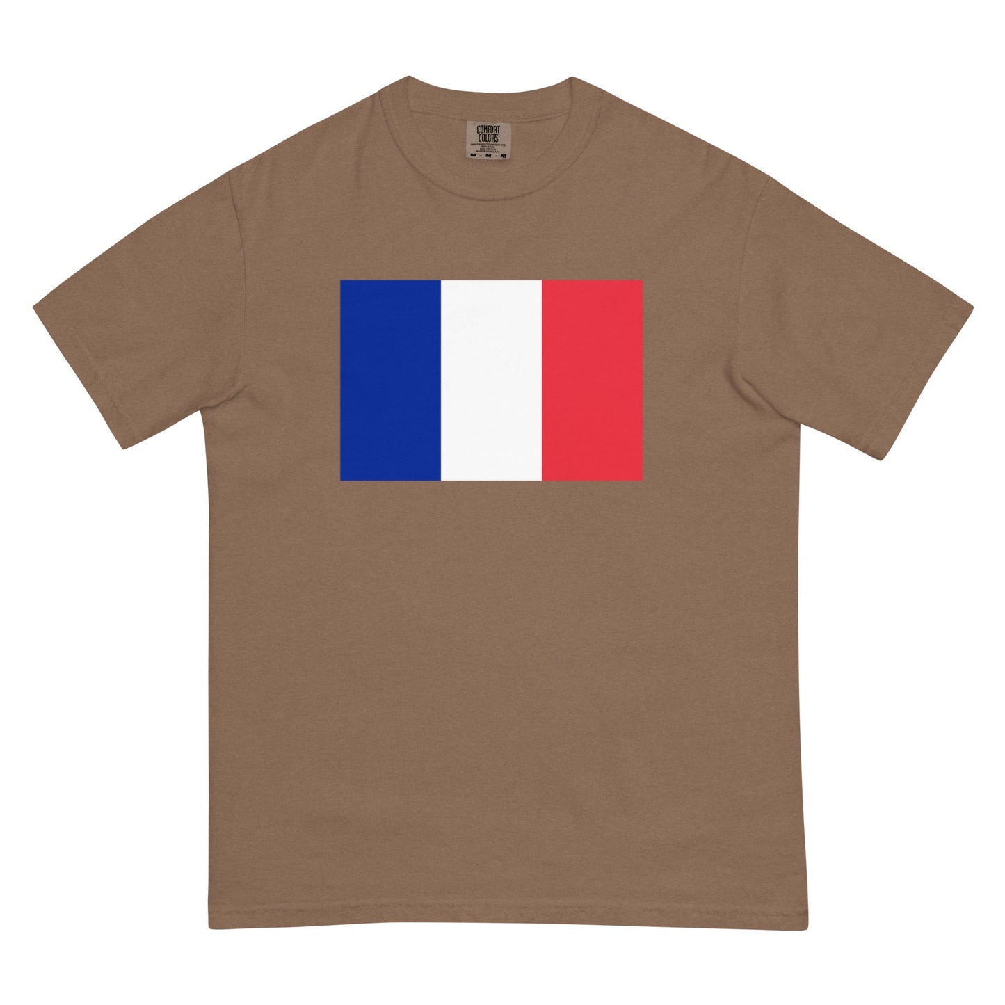 Flag tee representing France 1 in berry, extra large
