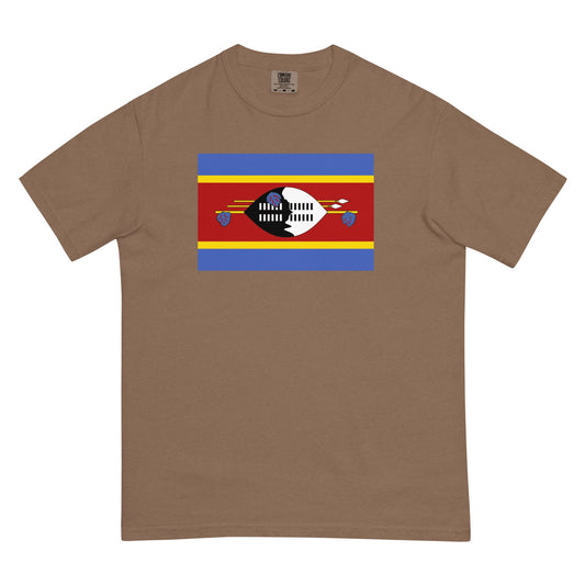black shirt with Eswatini flag design, small