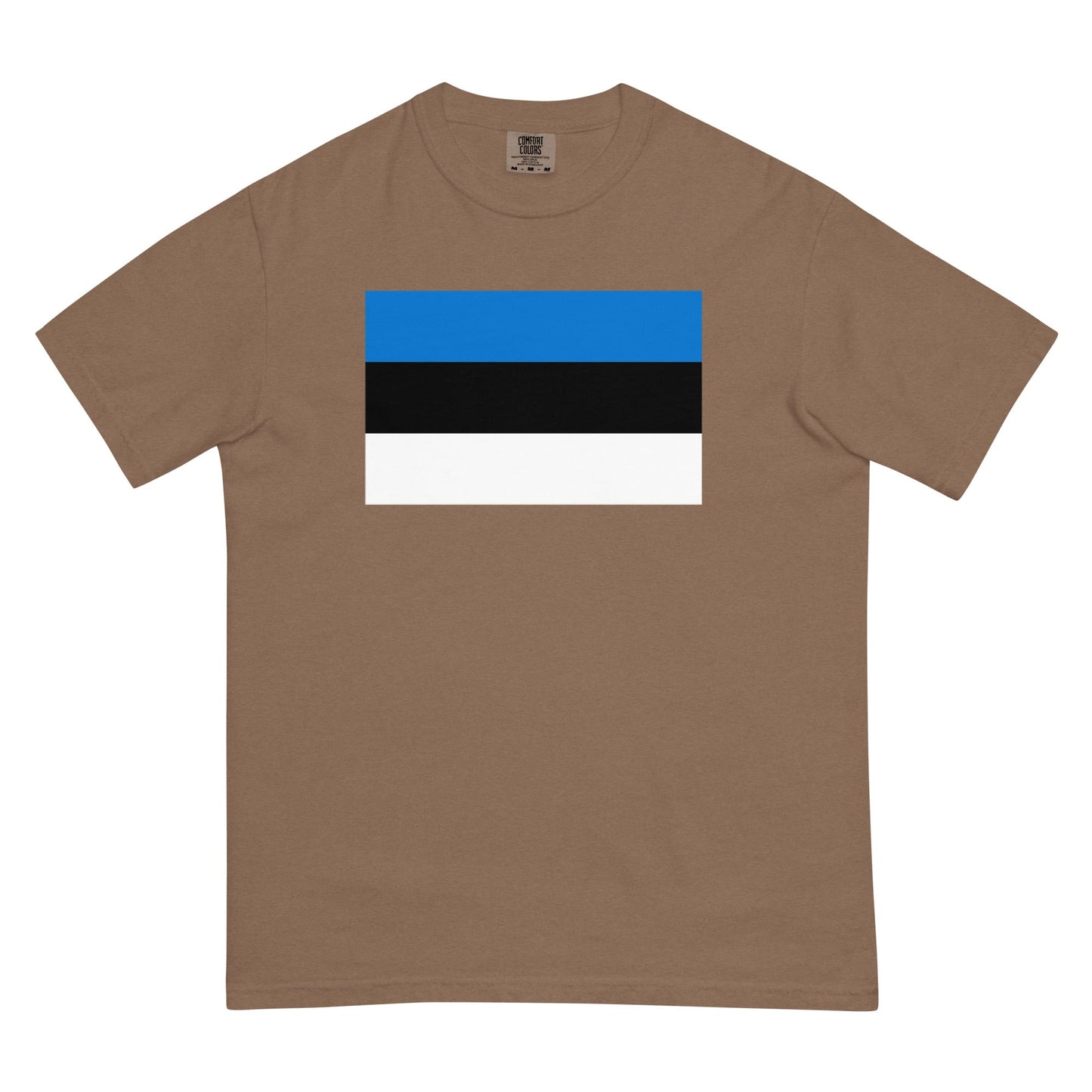 Estonia flag shirt in blue spruce, size 2X large