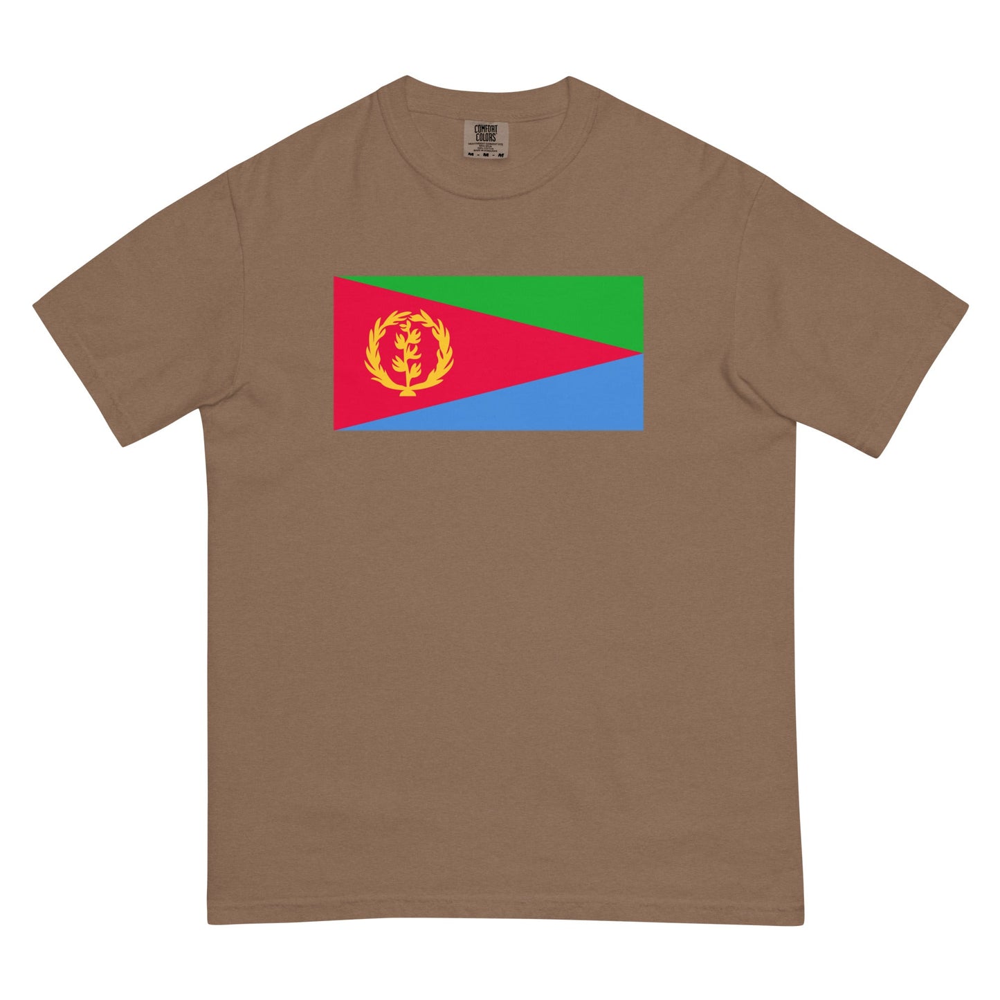 Bold Eritrea flag design tee in espresso, large