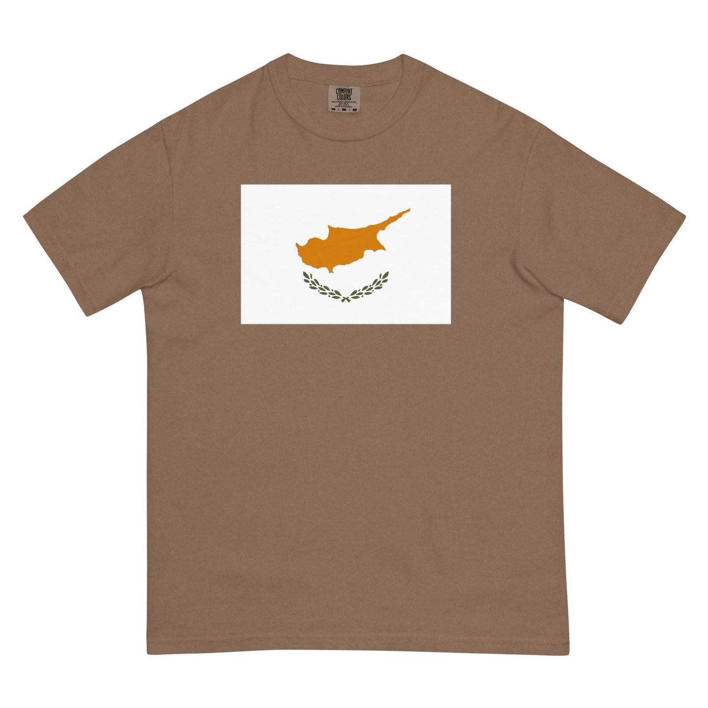 Cyprus flag shirt in hemp, size 3X large
