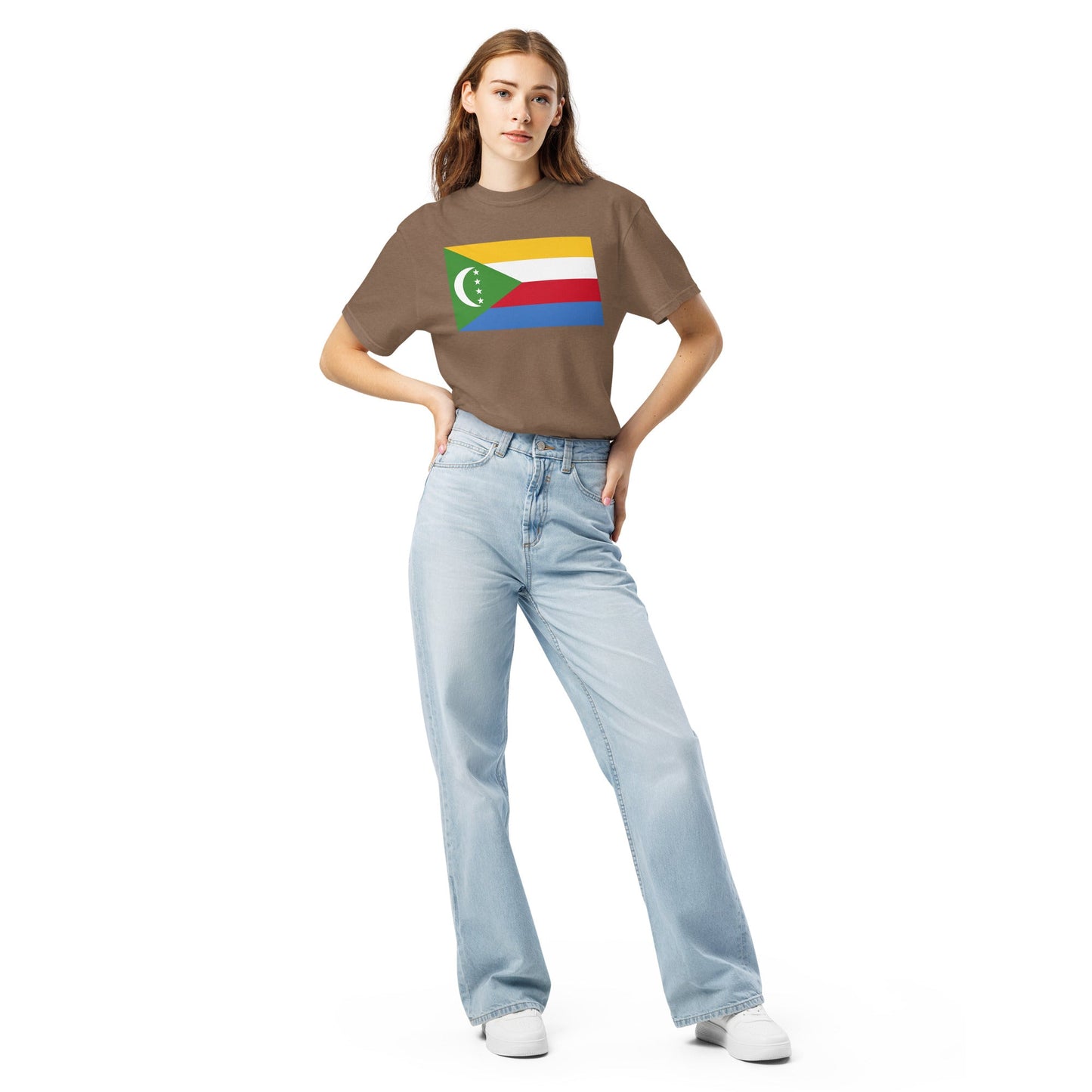 red flag shirt for Comoros – size large