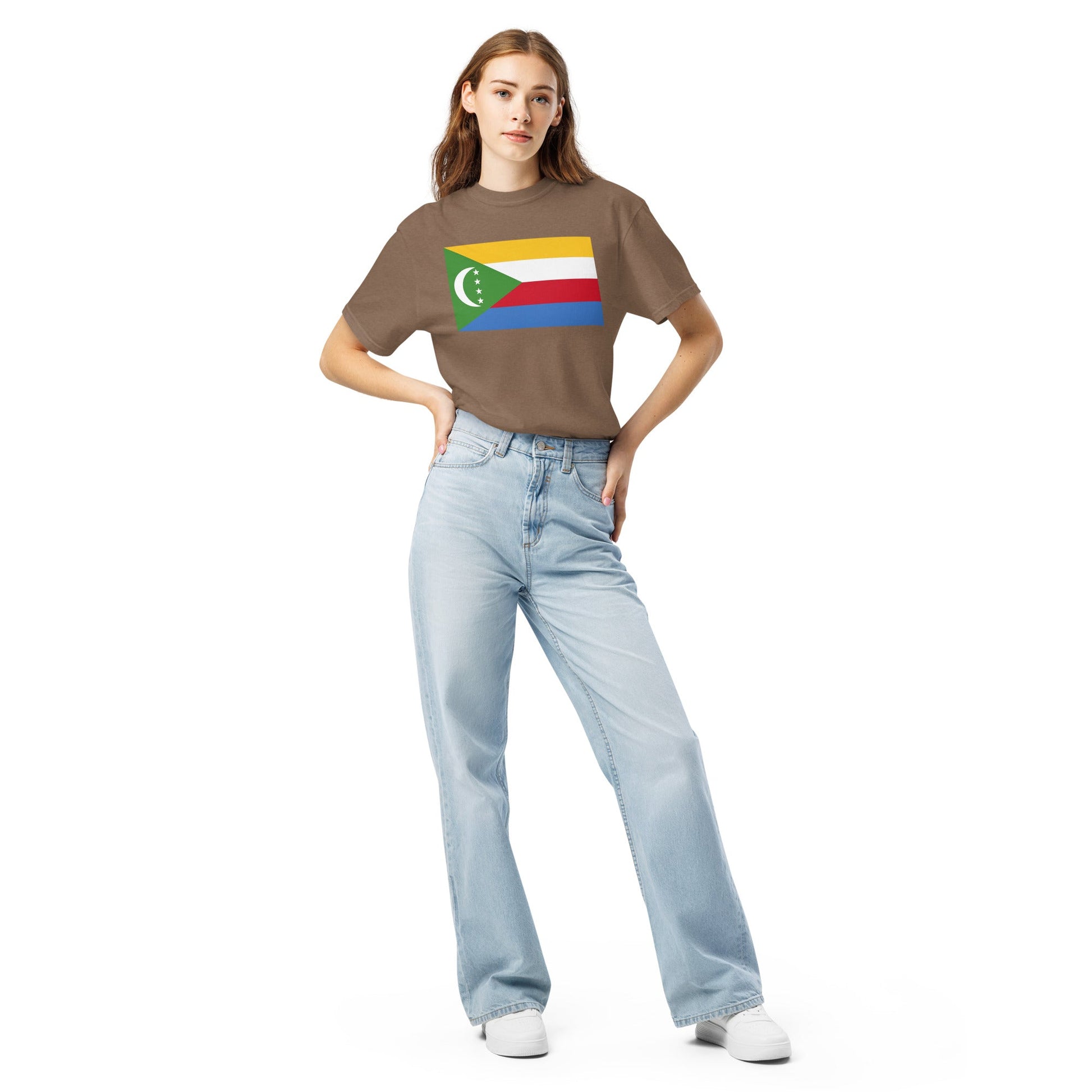 red flag shirt for Comoros – size large