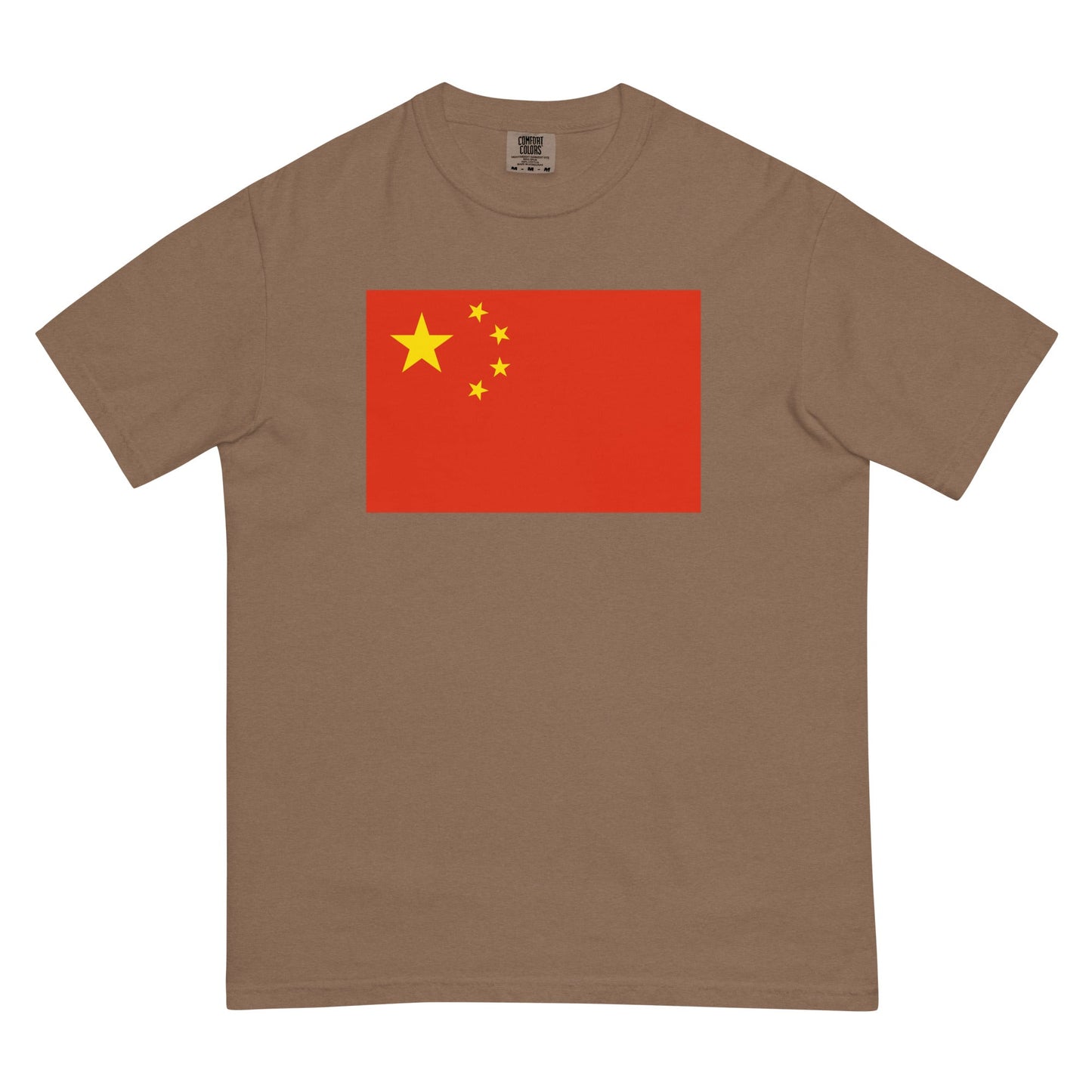 China flag shirt in espresso, size medium