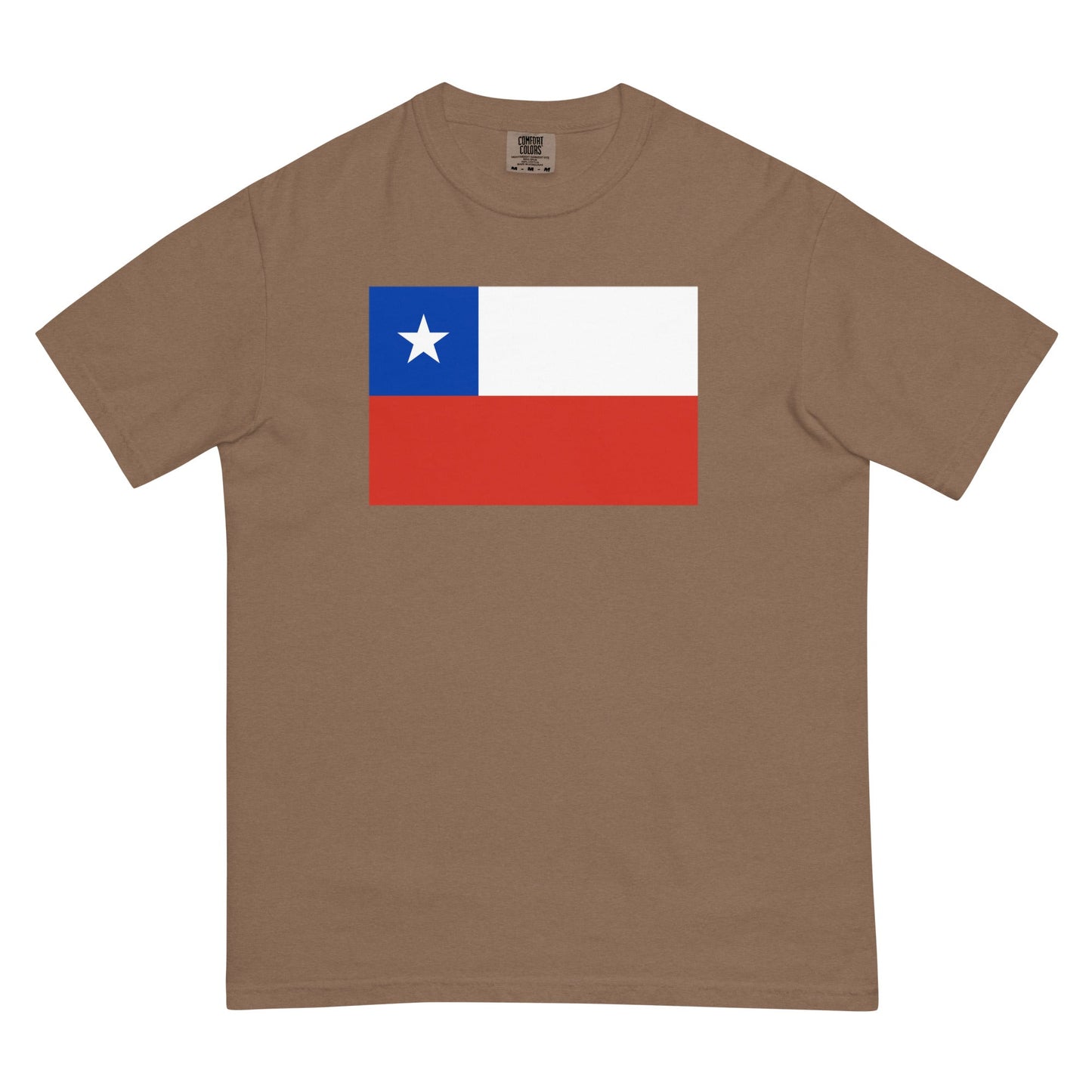 Bold Chile flag design tee in espresso, small
