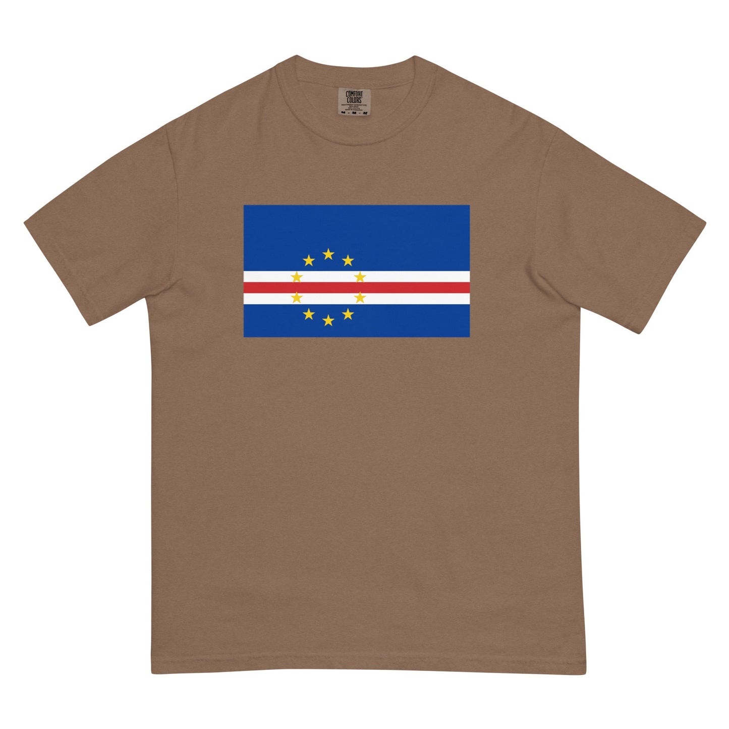 blue spruce shirt with Cape Verde flag design, 3X large