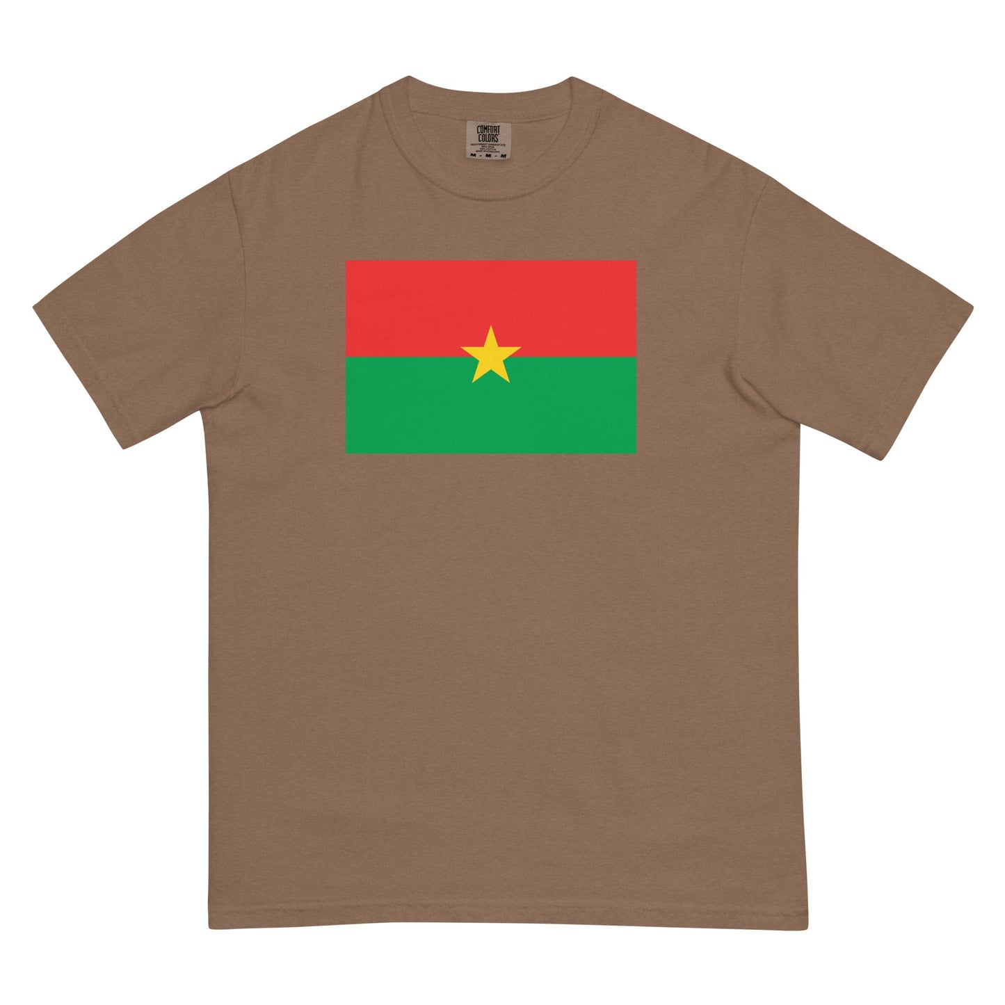 espresso shirt with Burkina Faso flag design, 3X large