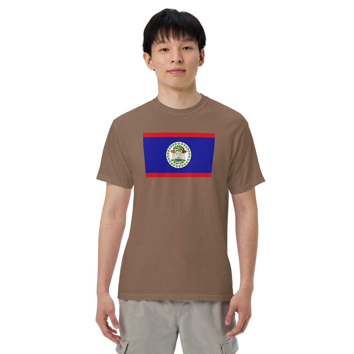 true navy flag shirt for Belize – size small