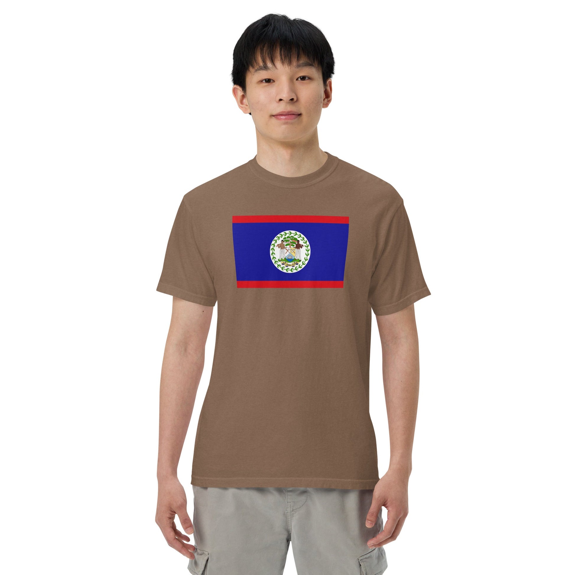 true navy flag shirt for Belize – size small