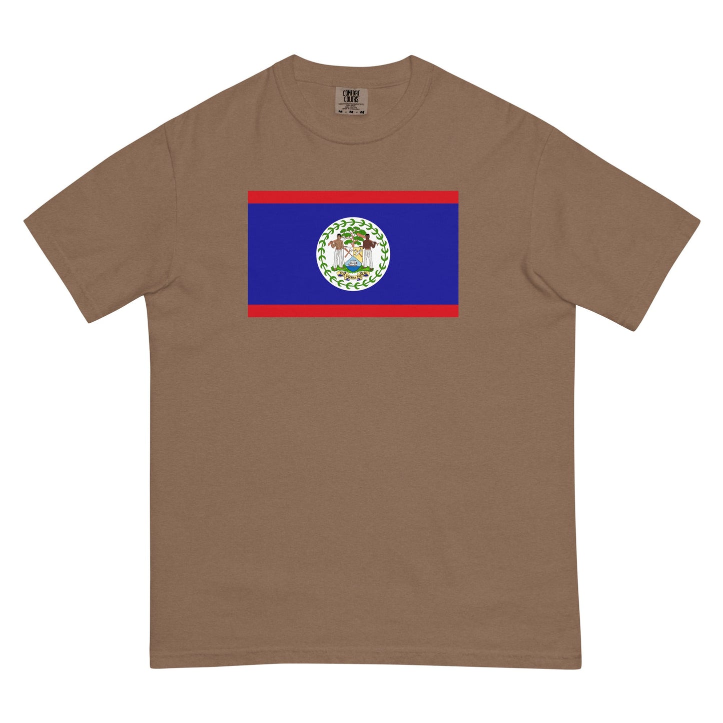 Belize flag shirt in yam, size small