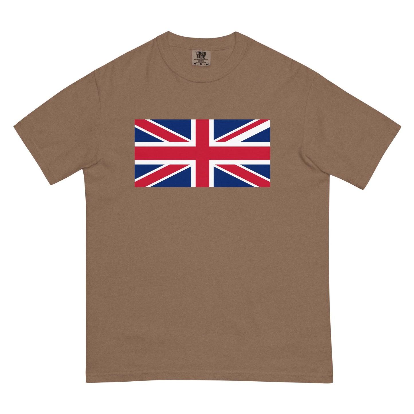 espresso shirt with United Kingdom flag design, 4X large