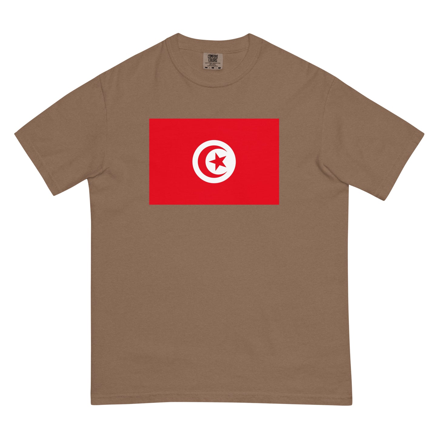 blue spruce shirt with Tunisia flag design, 3X large