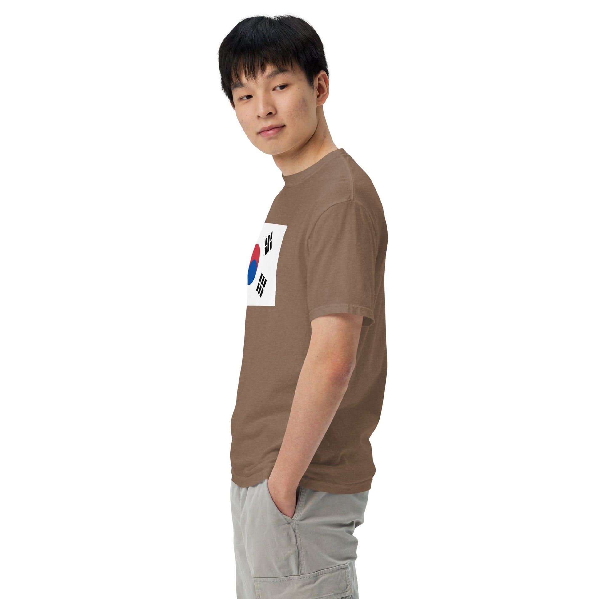 true navy shirt with South Korea flag design, 4X large