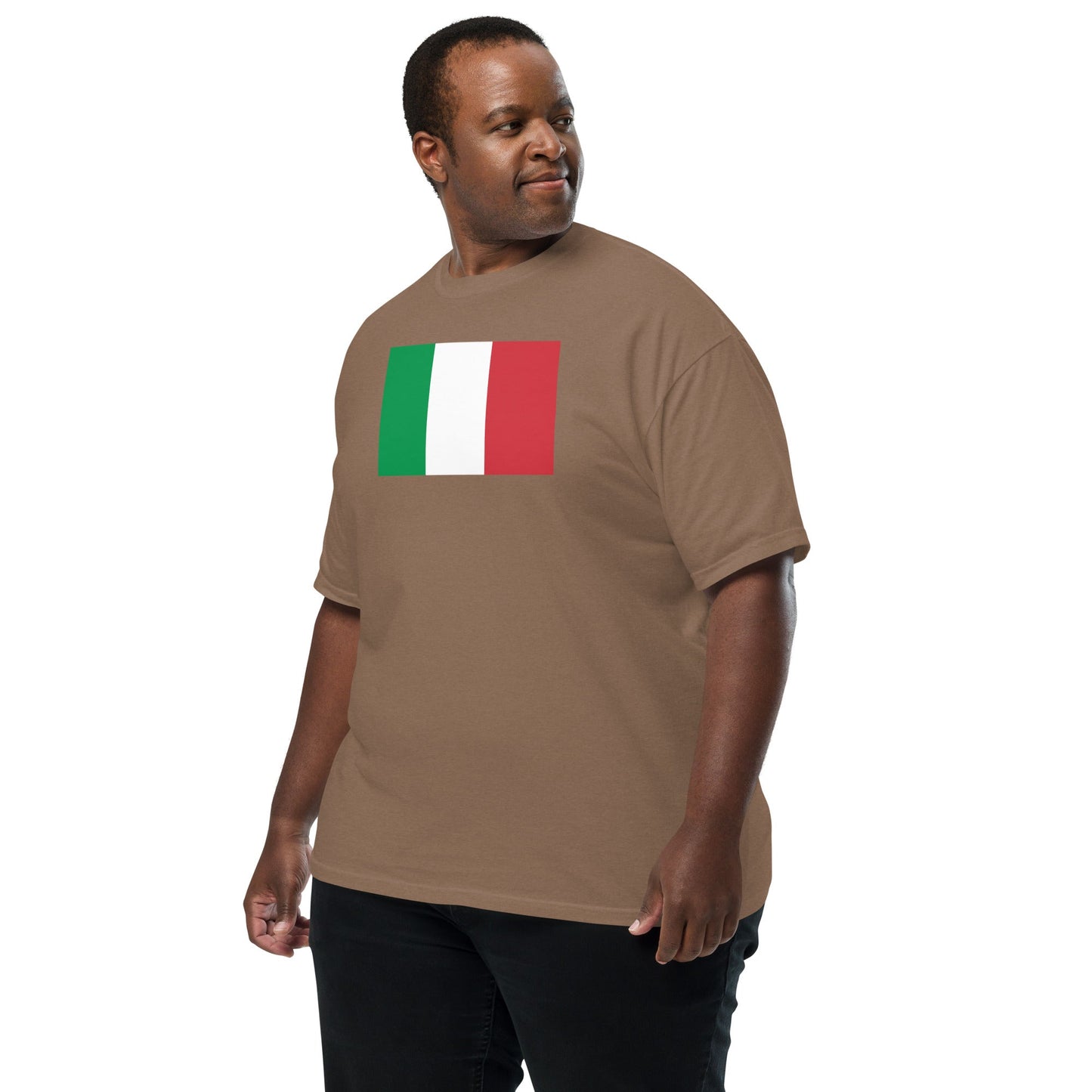 Italy flag shirt in black, size 2X large