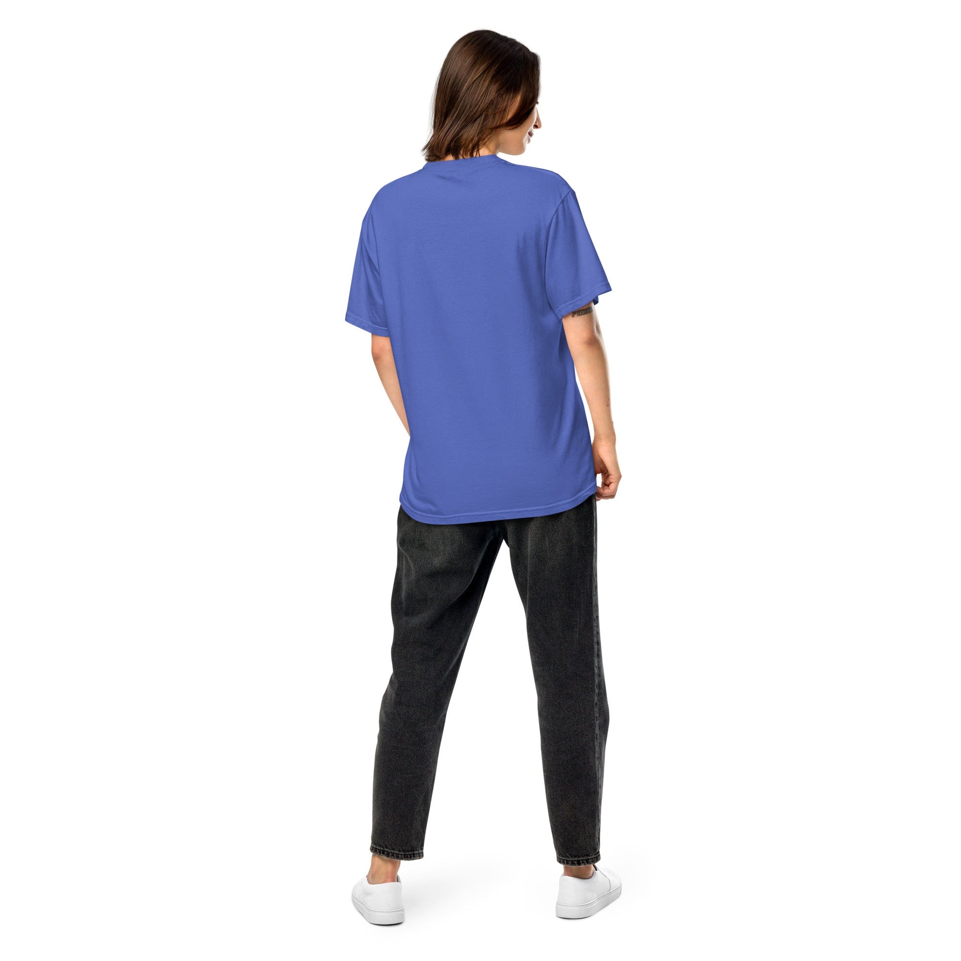 Bold Botswana flag design tee in black, 3X large