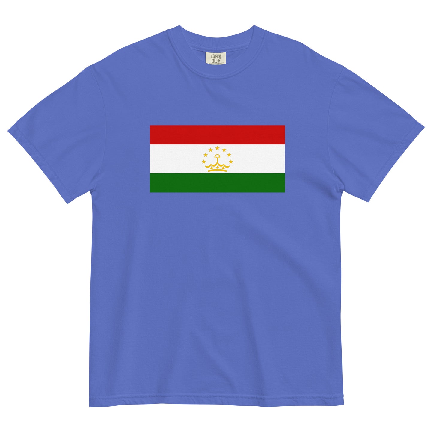 Tajikistan flag shirt in black, size 4X large