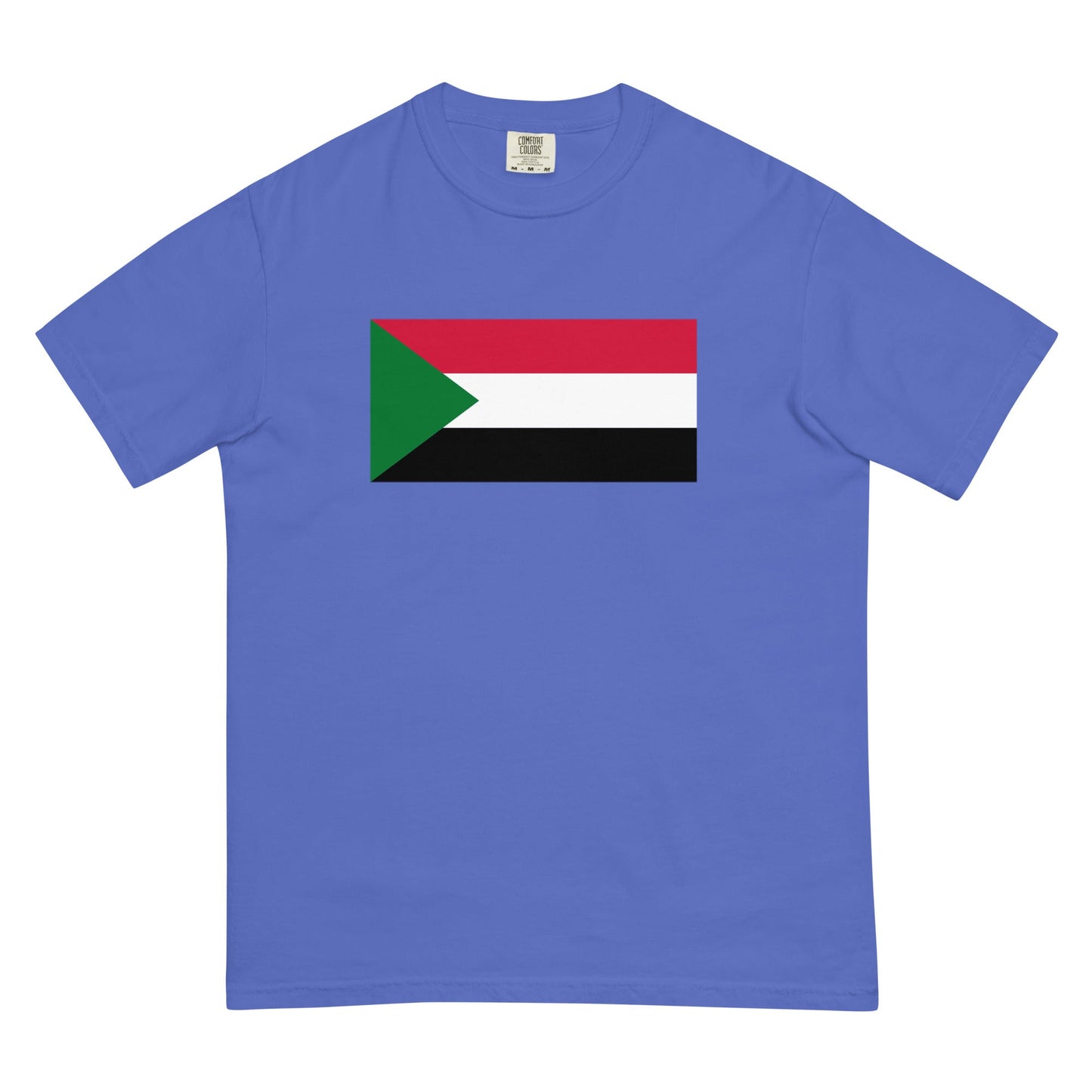 Sudan 1 flag shirt in true navy, size small