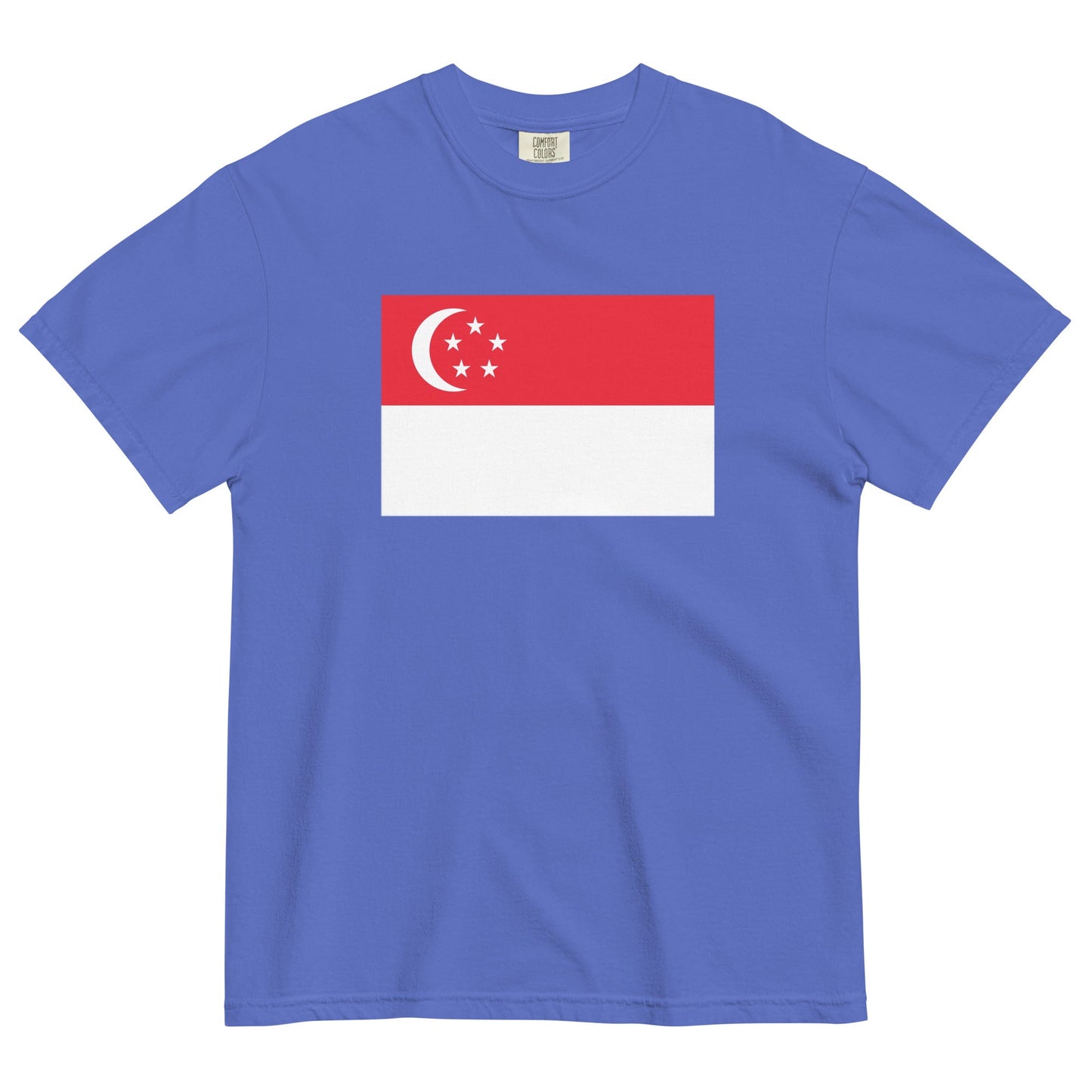 Singapore heritage shirt, true navy, size large