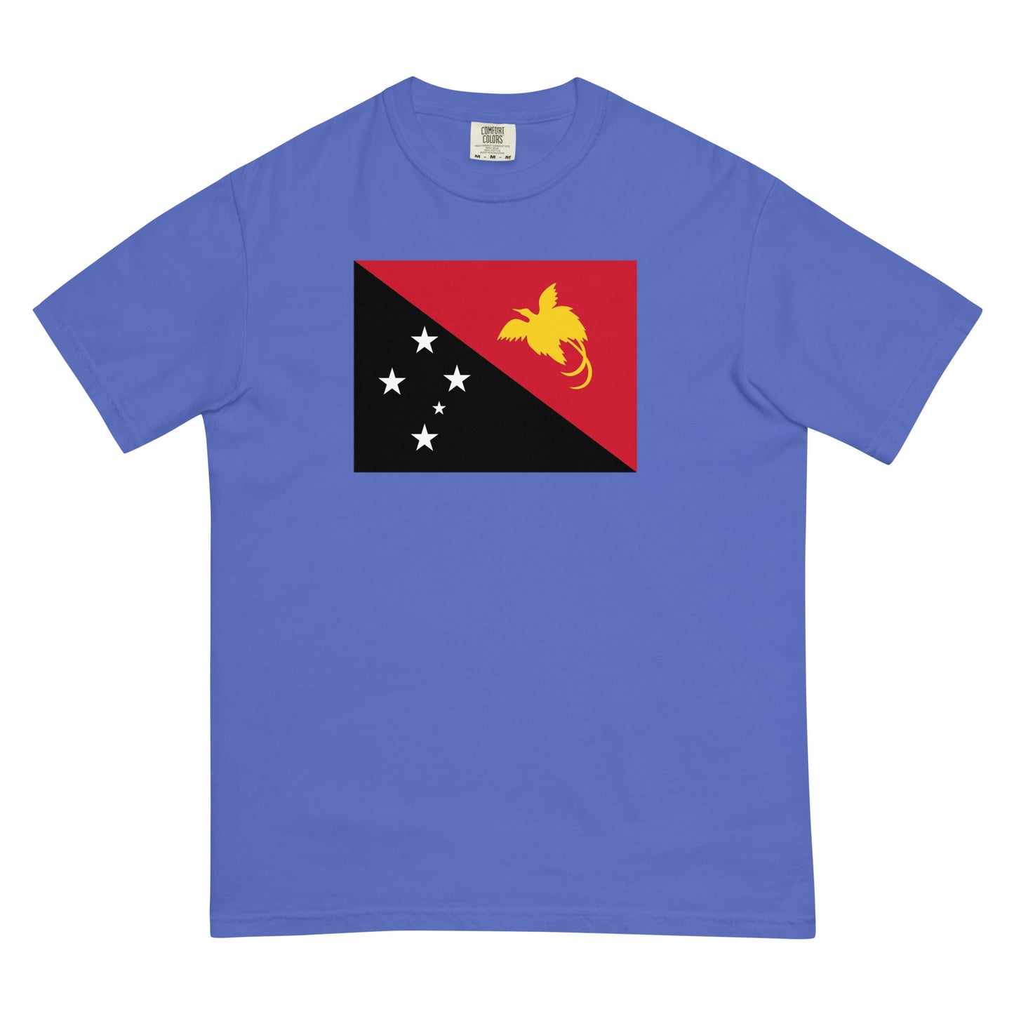 Flag tee representing Paraguay in true navy, large