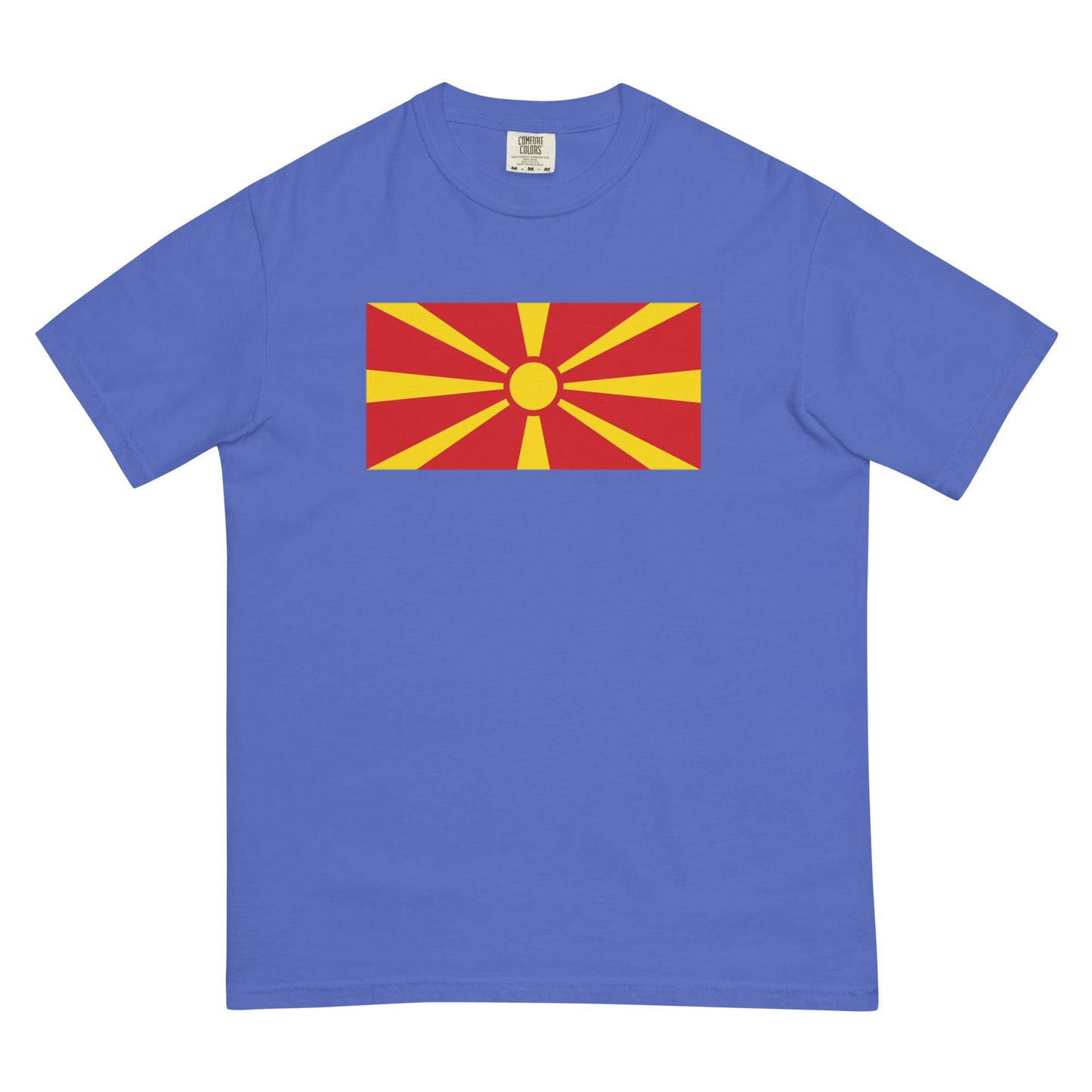 North Macedonia Formerly Macedonia heritage shirt, red, size extra large