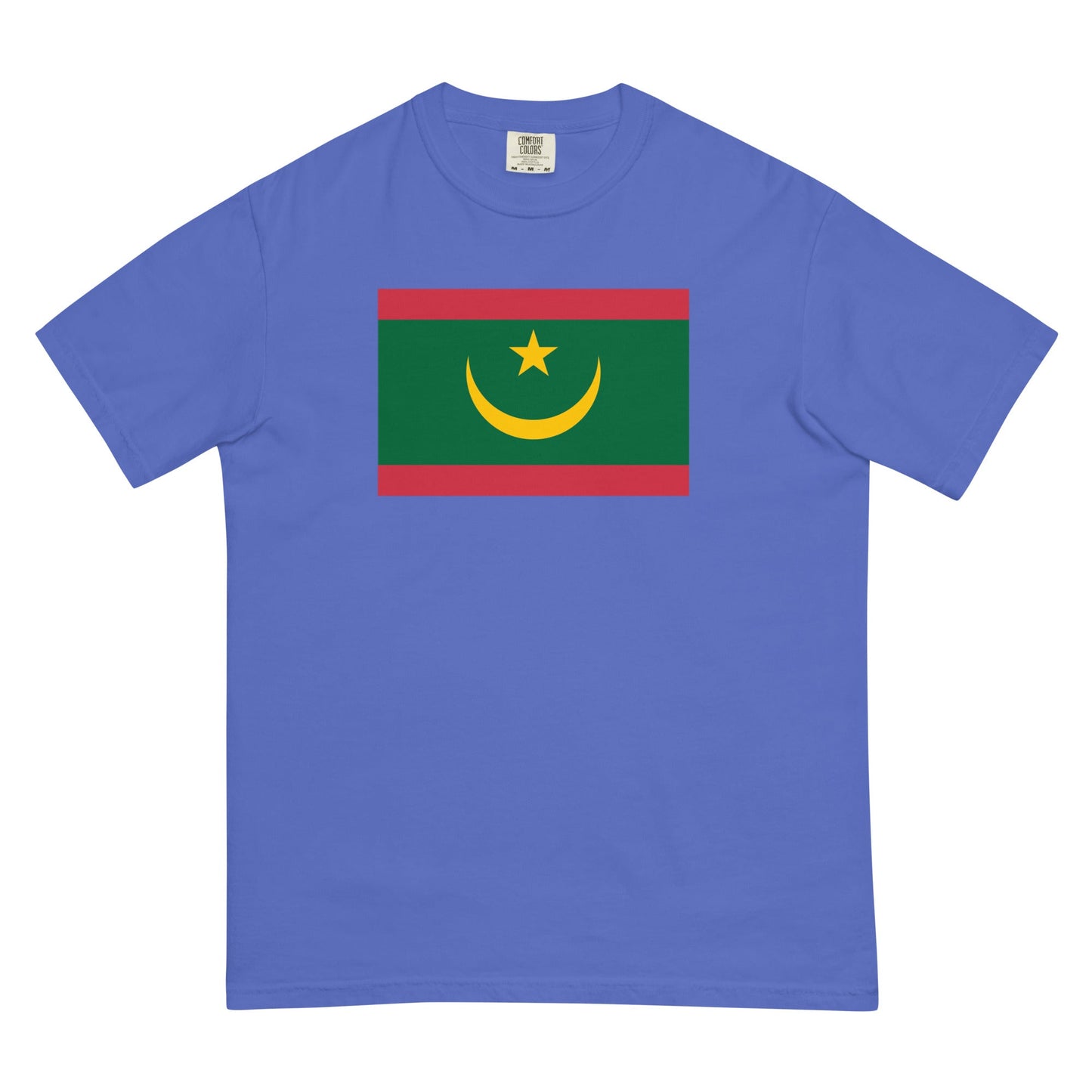Mauritania flag shirt in brick, size medium