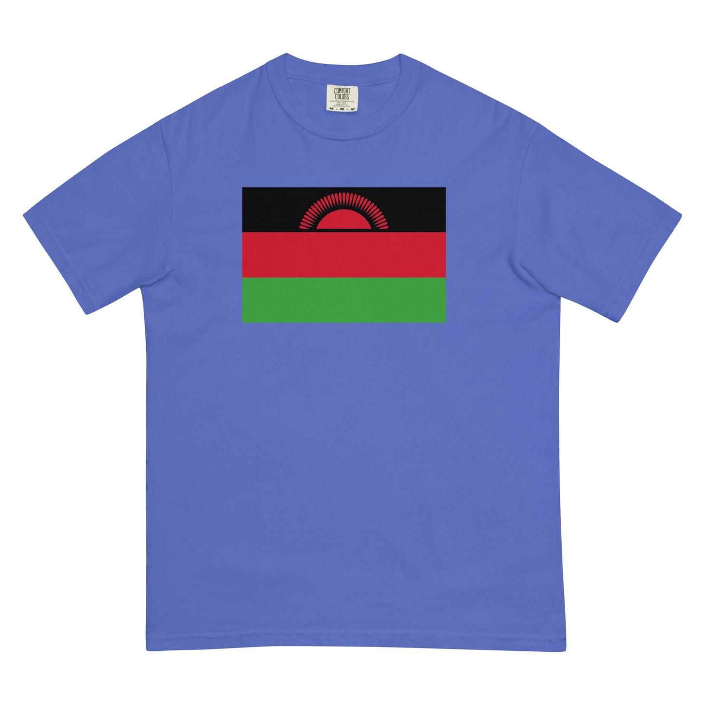 Flag tee representing Malawi in true navy, 3X large