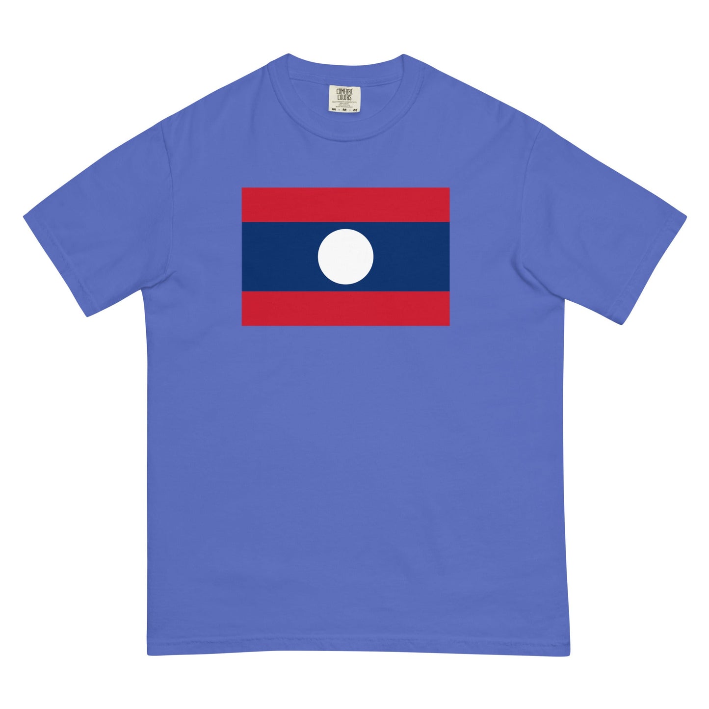 Flag tee representing Laos in grape, extra large