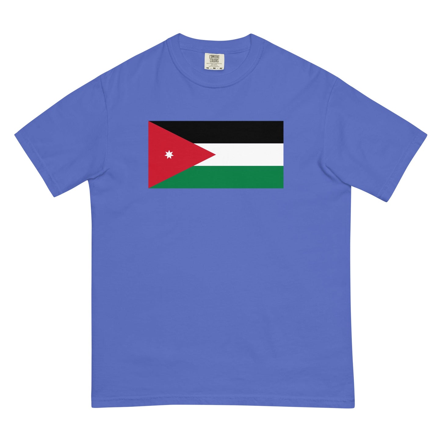 Bold Jordan flag design tee in red, large