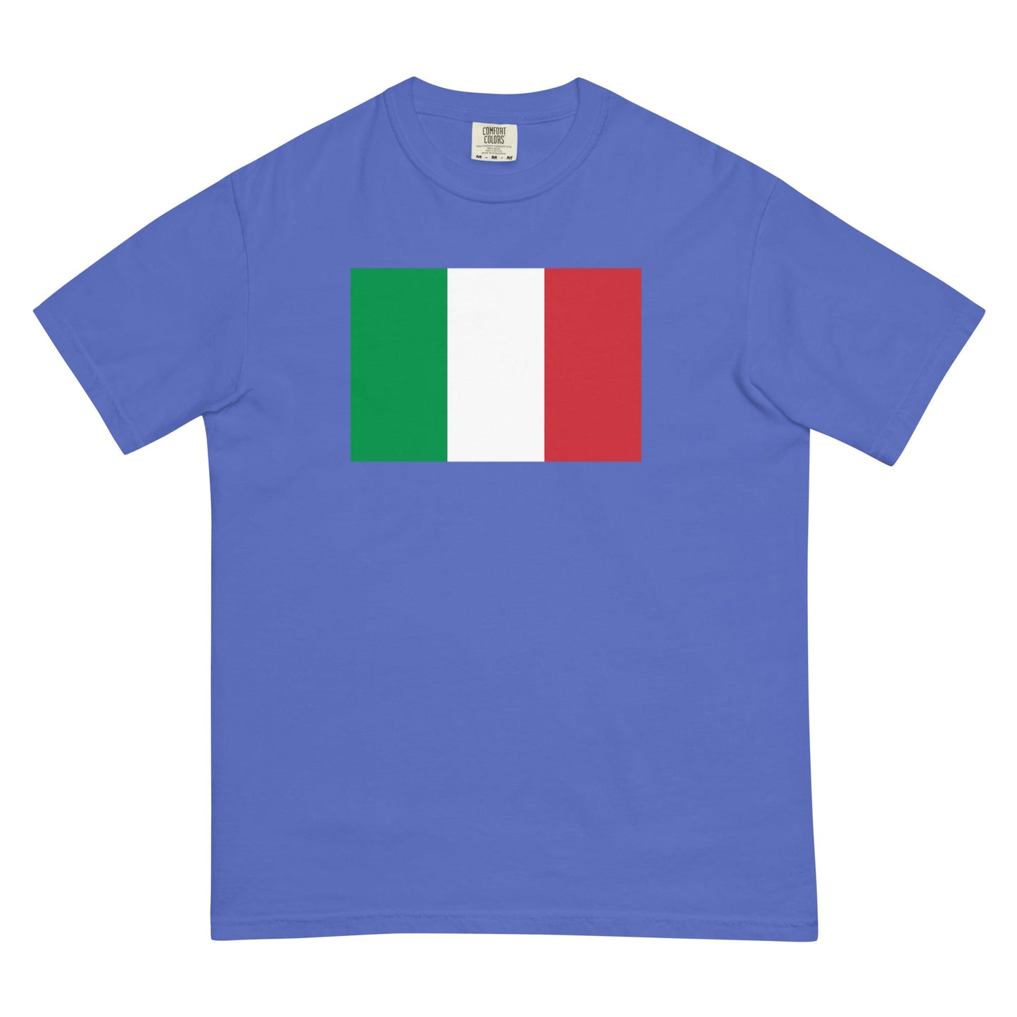 Flag tee representing Italy in crimson, extra large