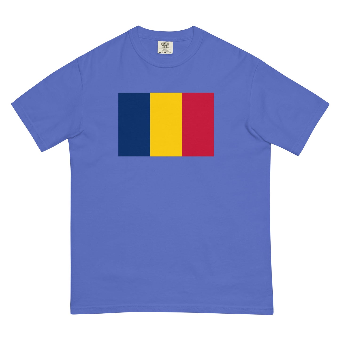 Flag tee representing Chad in blue spruce, 4X large