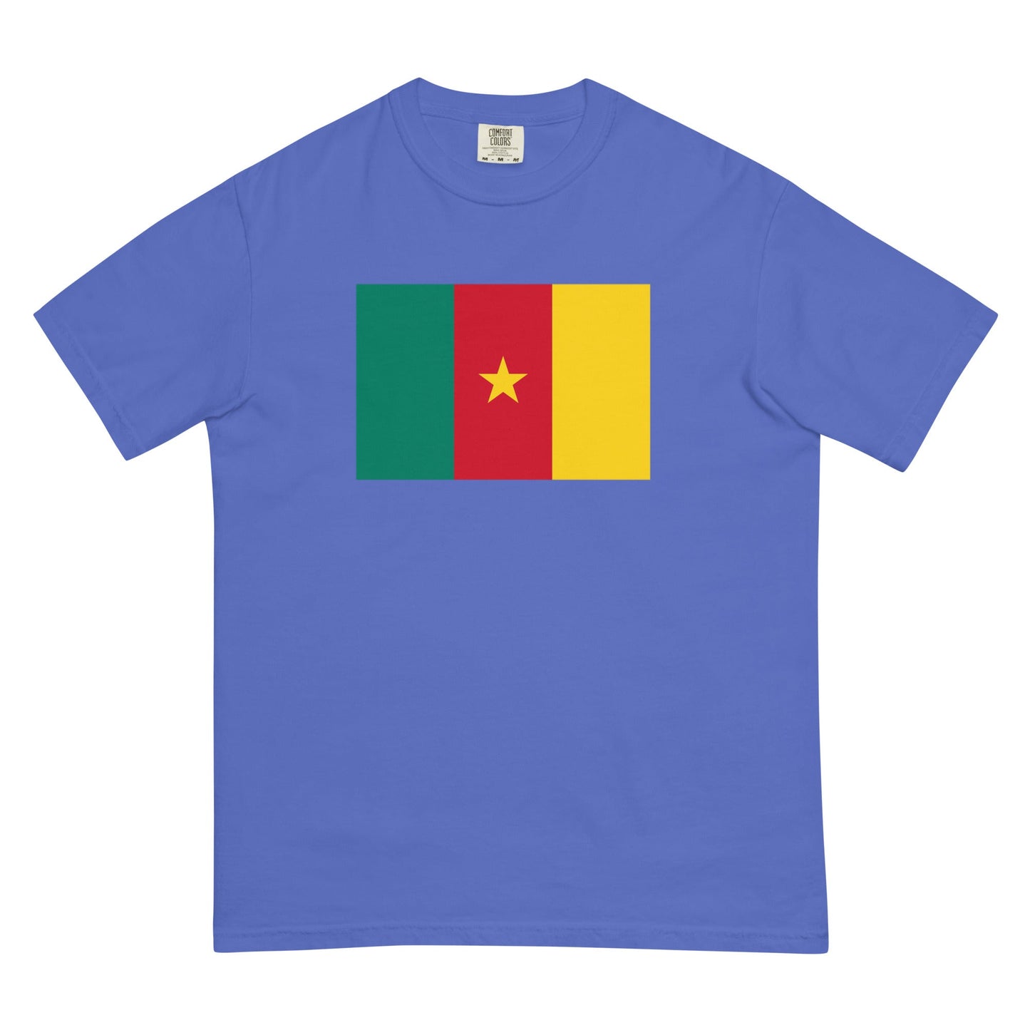 Cameroon flag shirt in espresso, size large