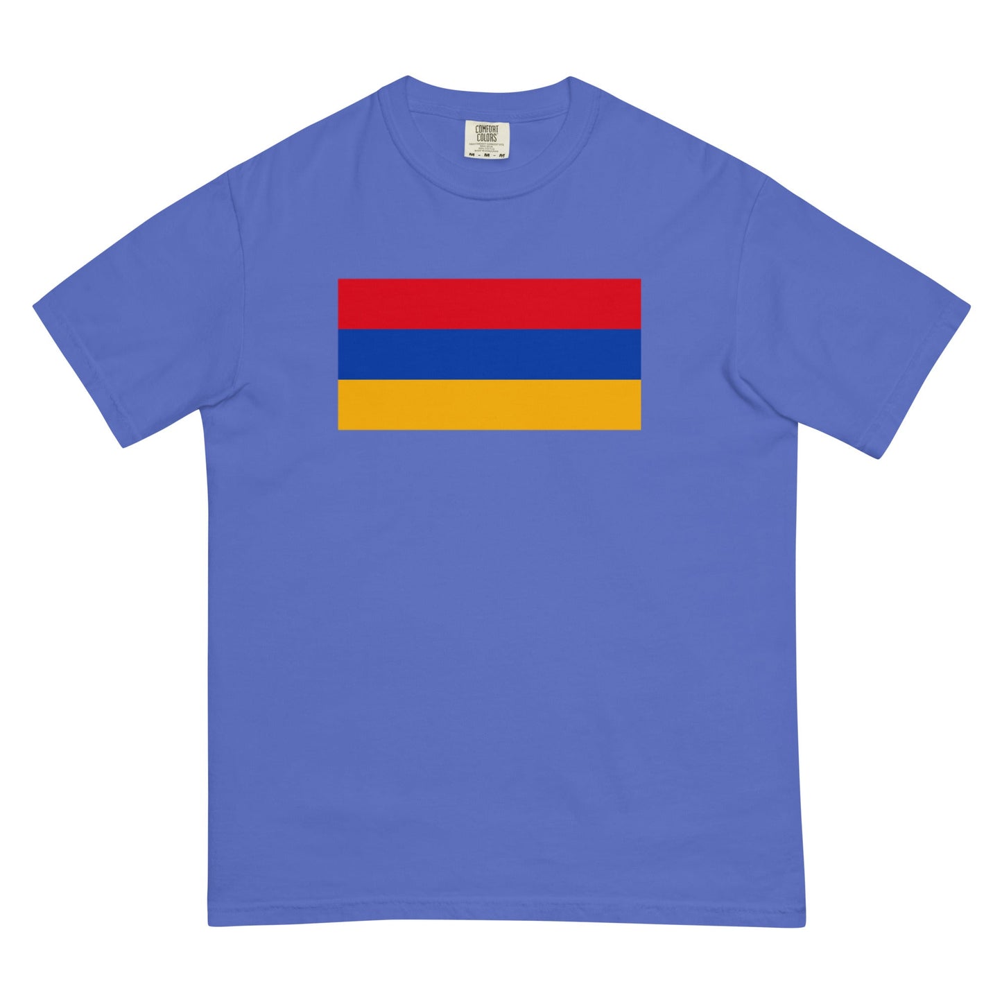 Bold Armenia flag design tee in espresso, medium