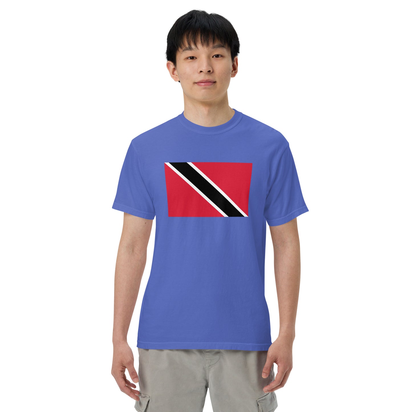 Flag tee representing Trinidad in mustard, 2X large