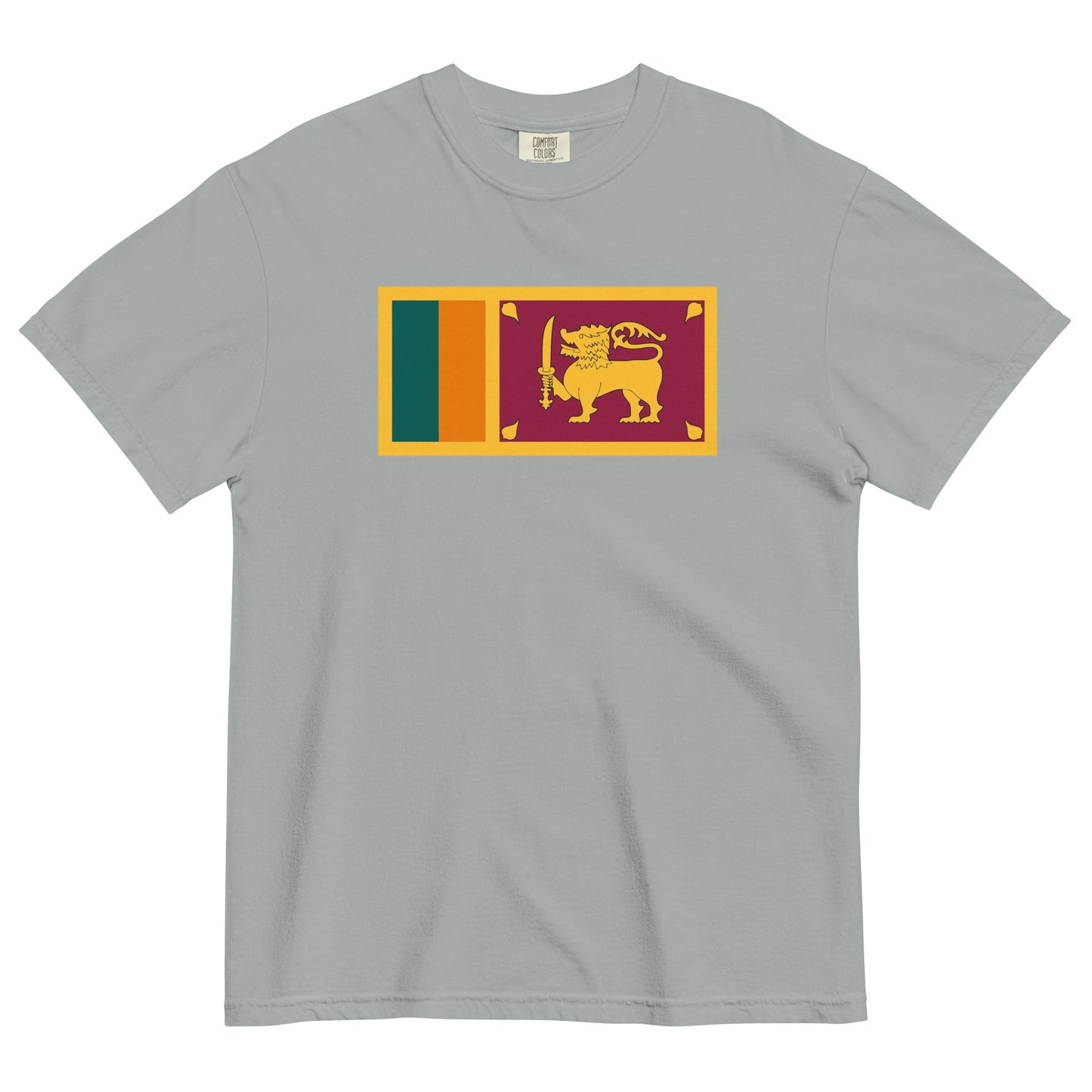 Bold Sri flag design tee in black, small