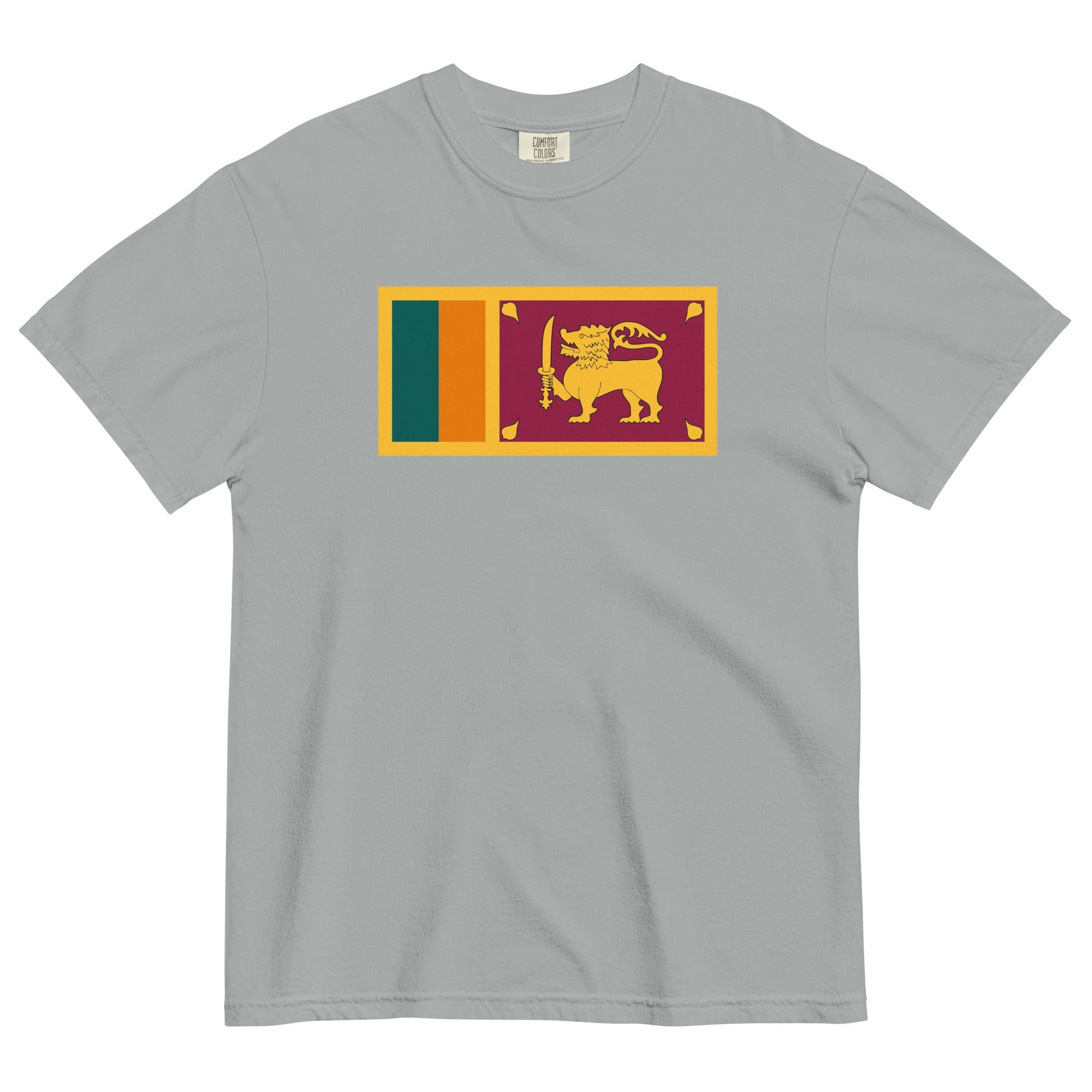 Bold Sri flag design tee in black, small