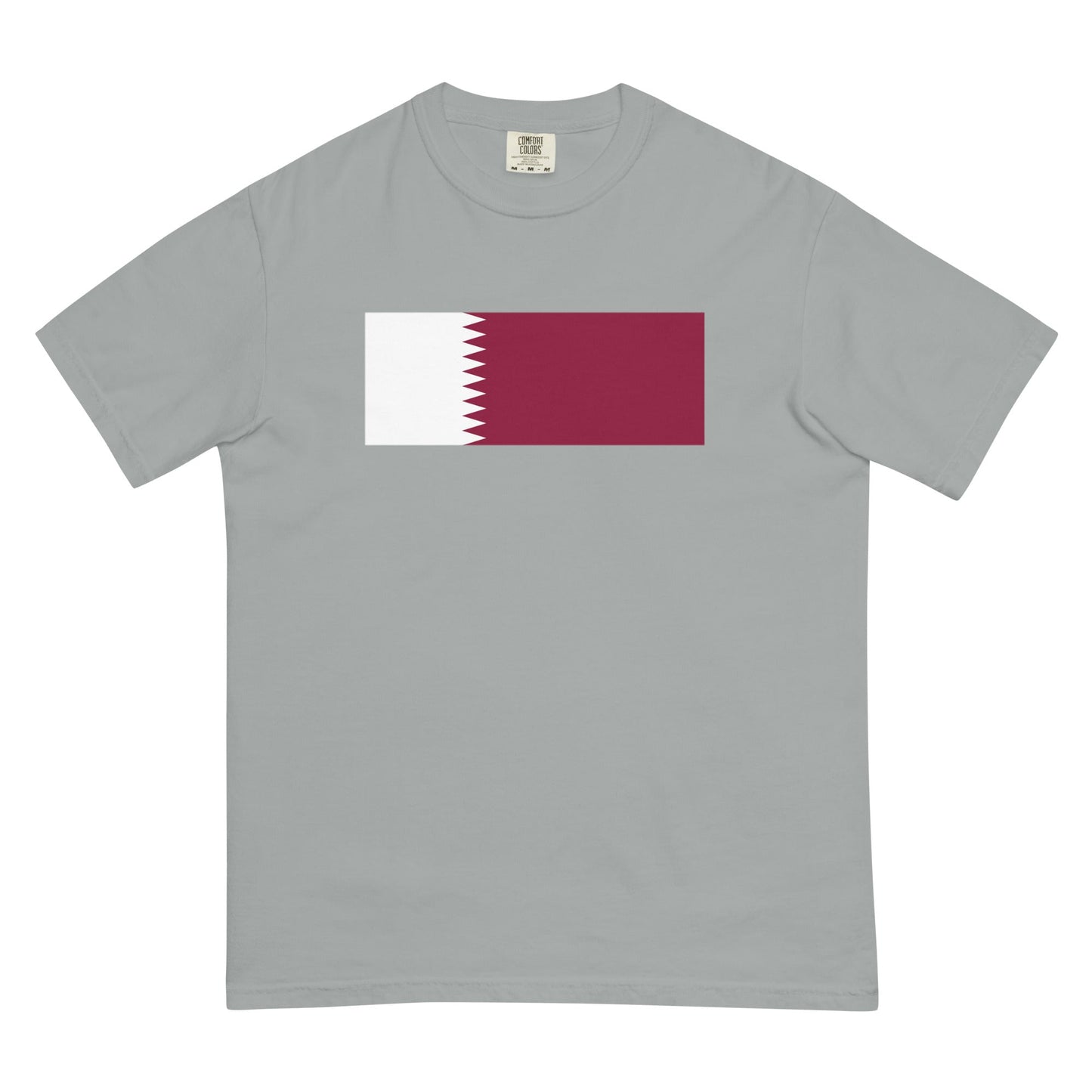 Qatar pride shirt in flo blue – unisex, small