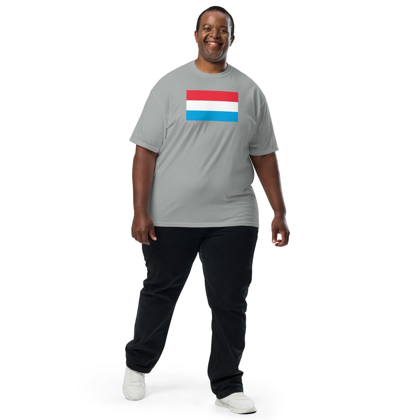Luxembourg flag shirt in true navy, size large
