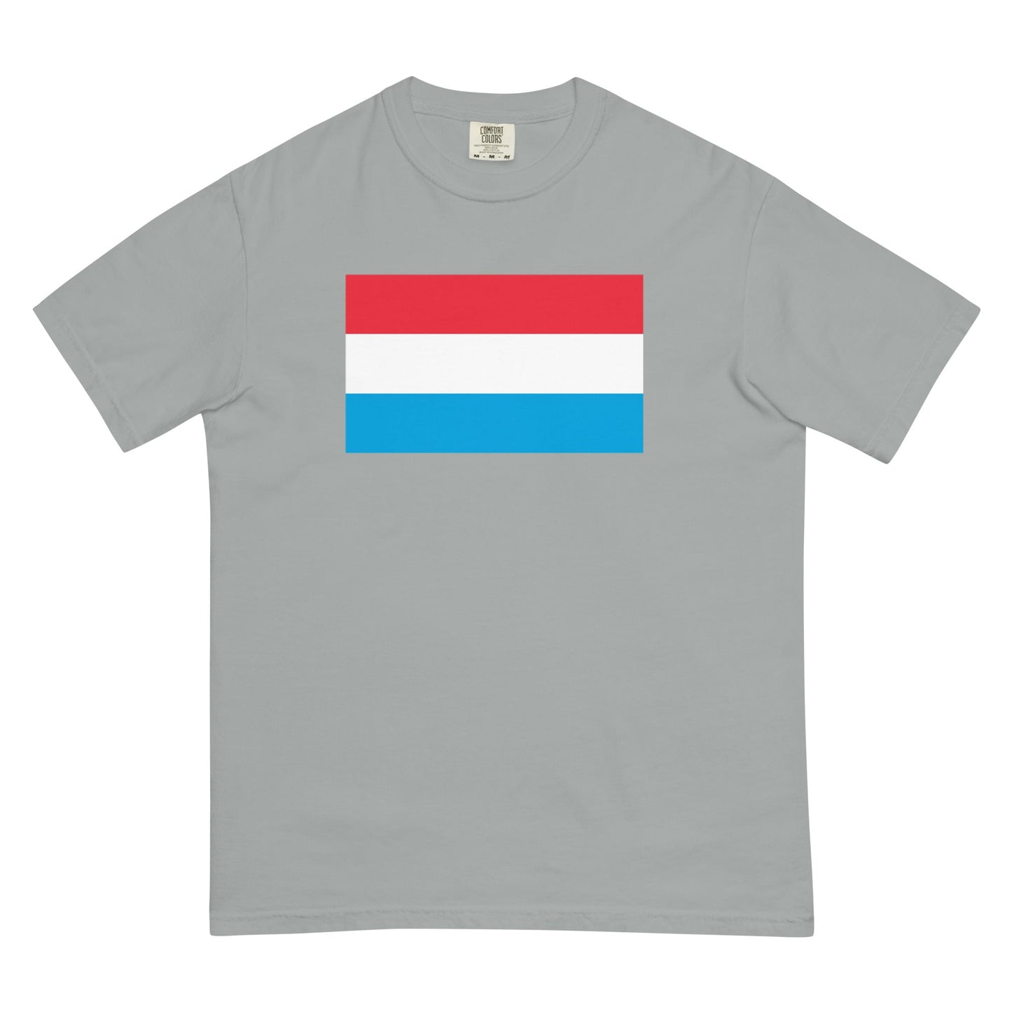Luxembourg flag shirt in blue spruce, size 2X large