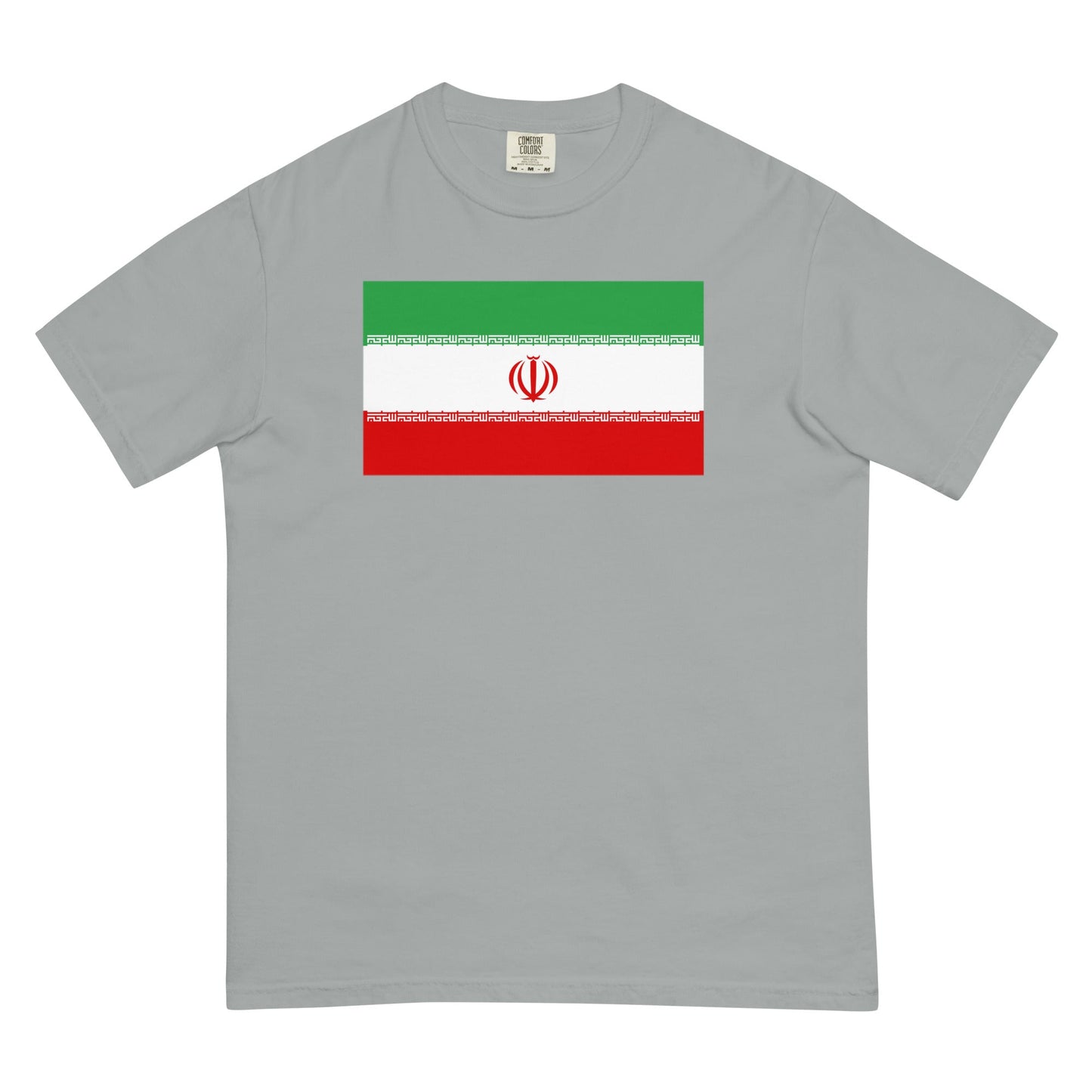 Iran flag shirt in paprika, size large