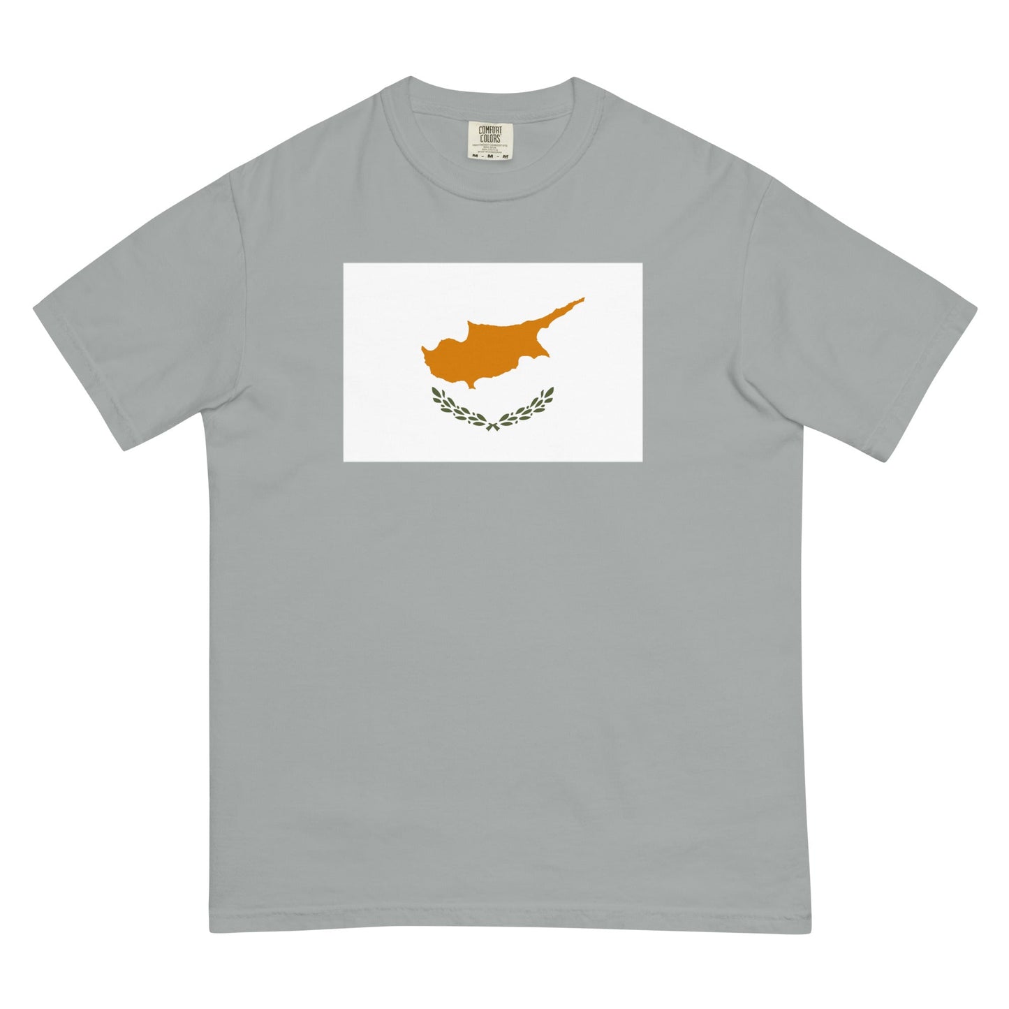 Flag tee representing Cyprus in grape, large