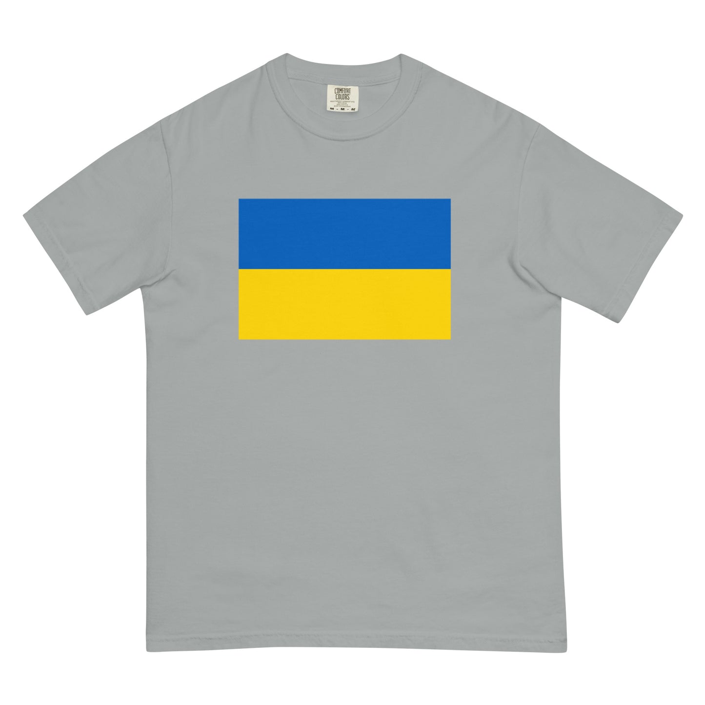 Flag tee representing Ukraine in blue spruce, 4X large