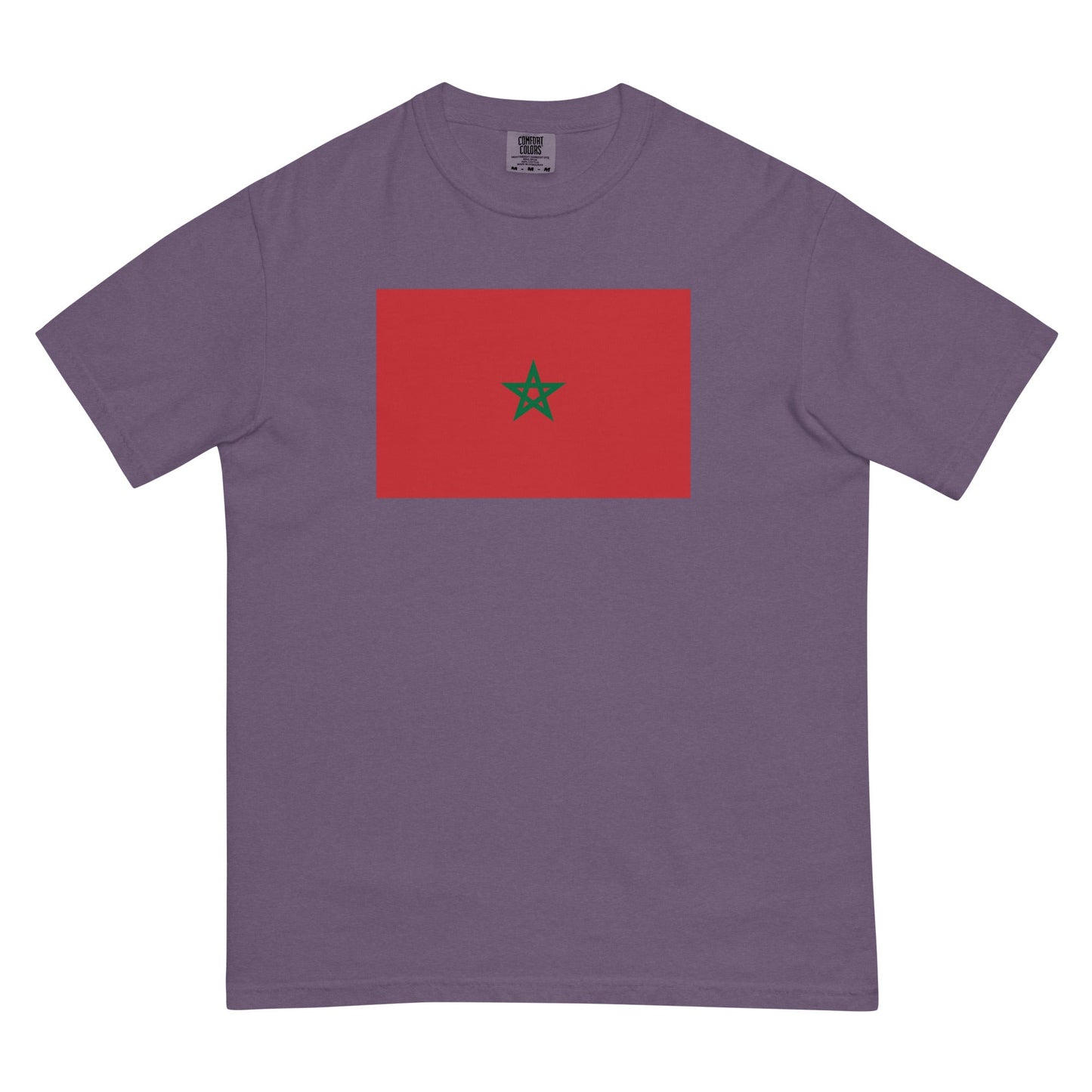 grape shirt with Morocco 1 flag design, small