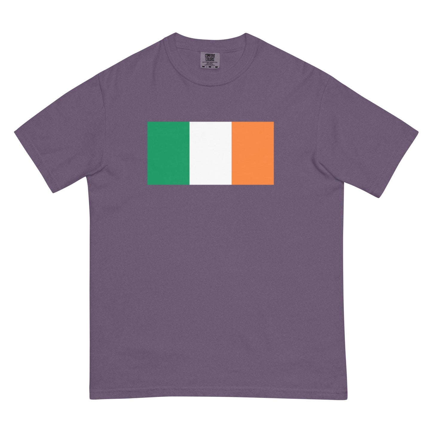 Flat lay of true navy Ireland flag tee, 2X large size
