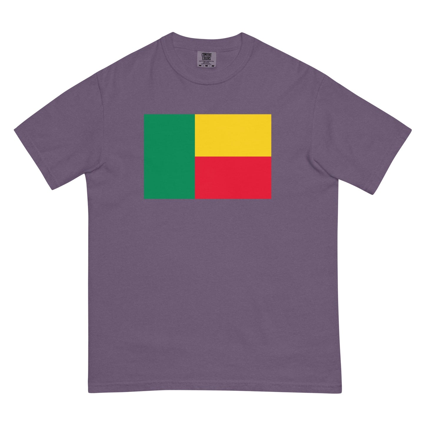 Benin flag shirt in blue spruce, size 2X large